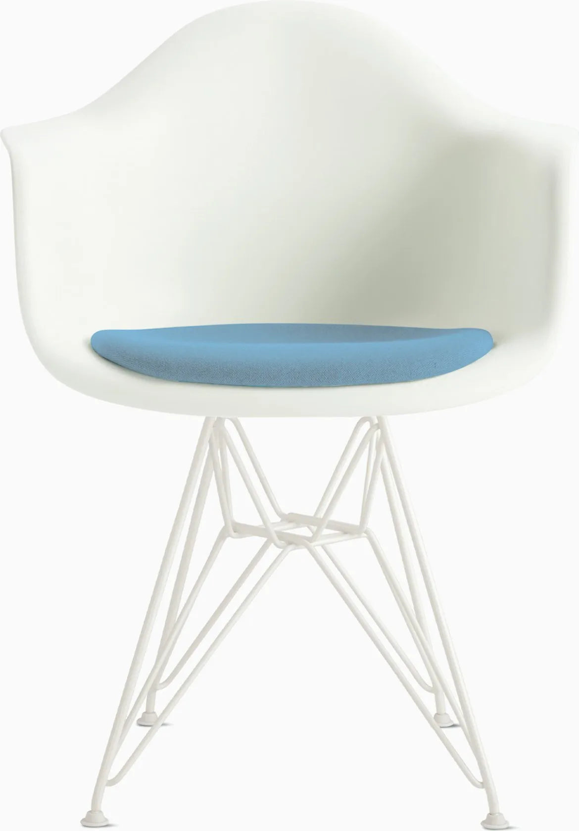Eames Molded Plastic Armchair with Seat Pad