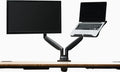 Jarvis Dual Monitor Arm, with Laptop Tray