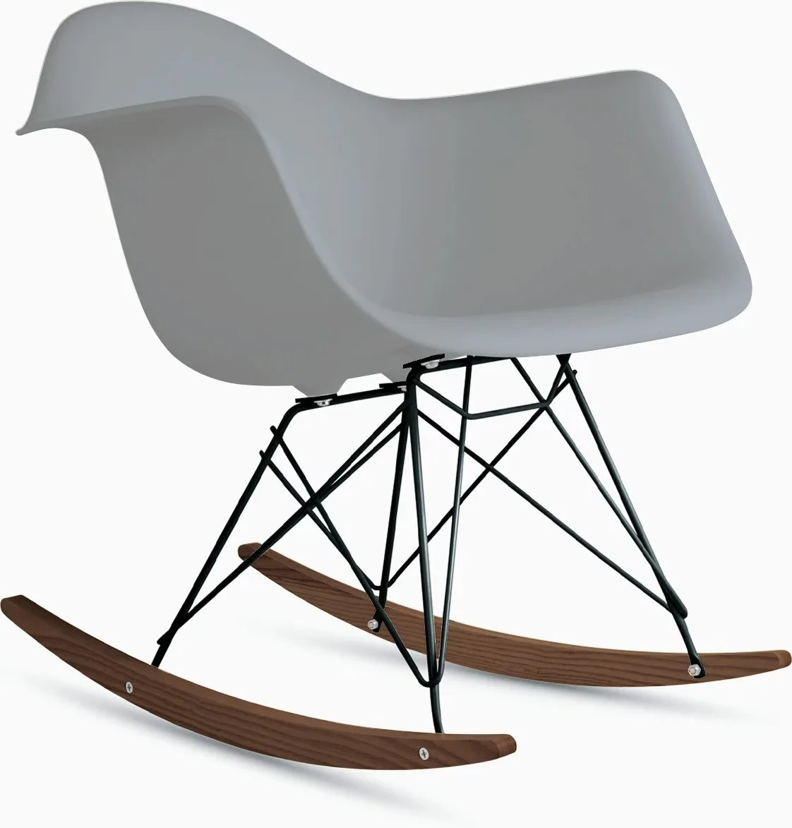 Eames Molded Plastic Armchair, Rocker Base