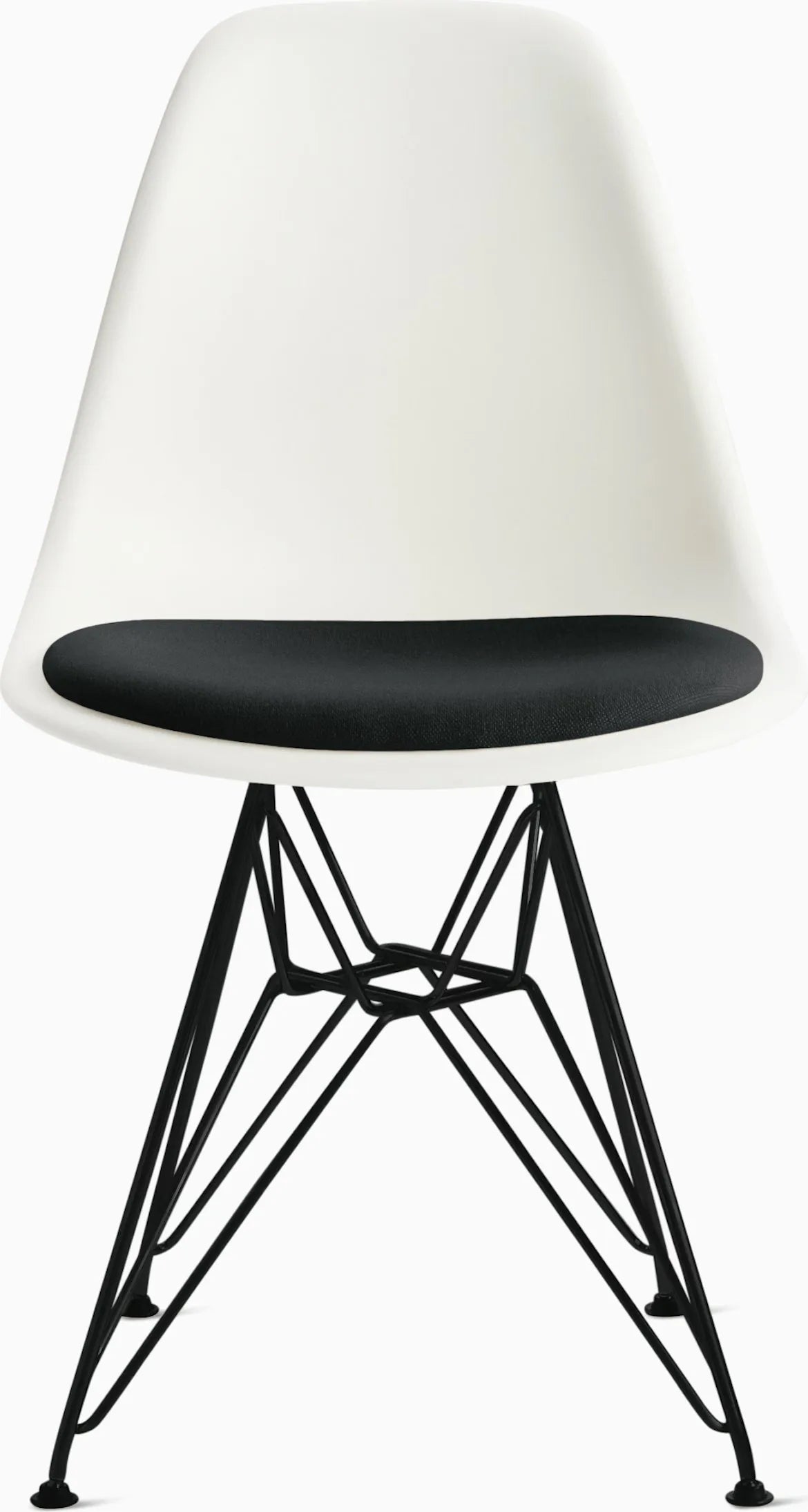 Eames Molded Plastic Side Chair with Seat Pad