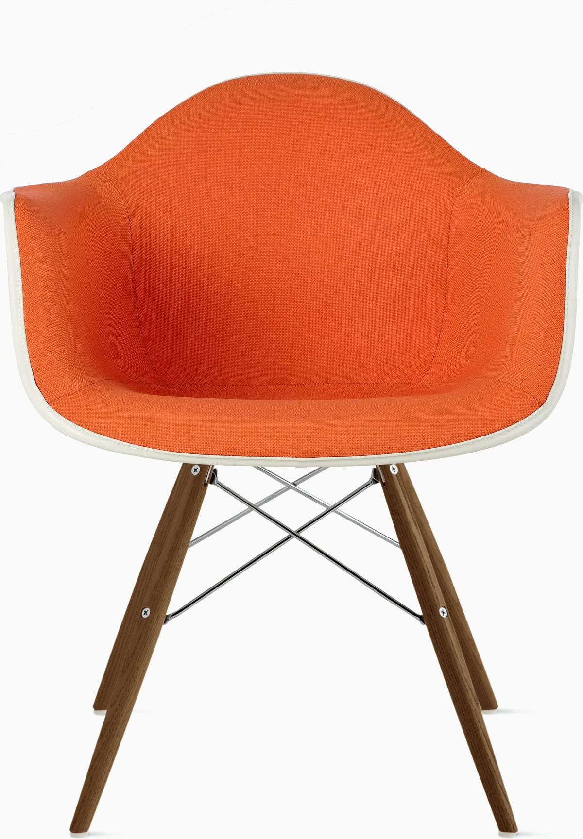 Eames Upholstered Molded Plastic Armchair
