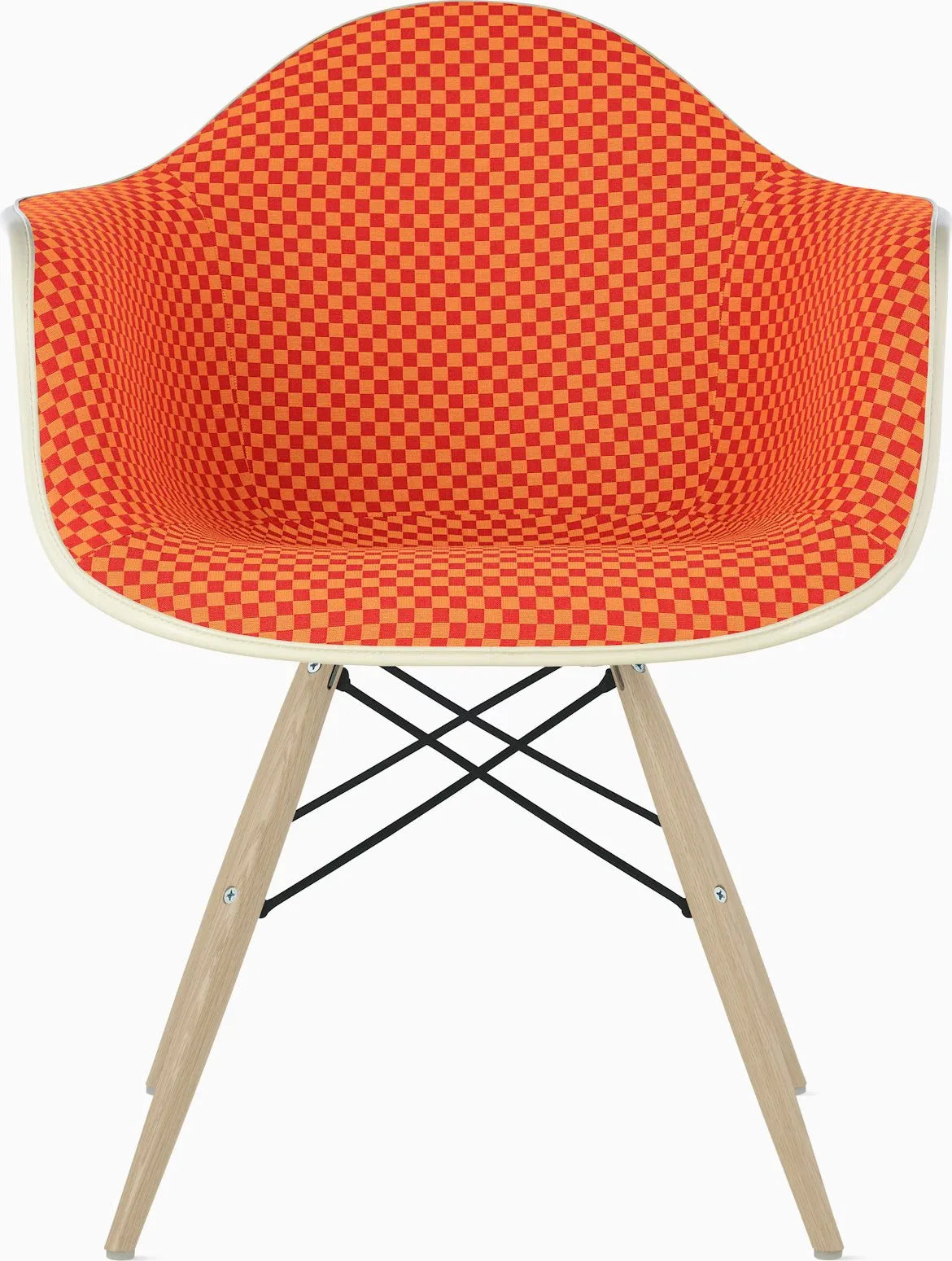 Eames Upholstered Molded Plastic Armchair