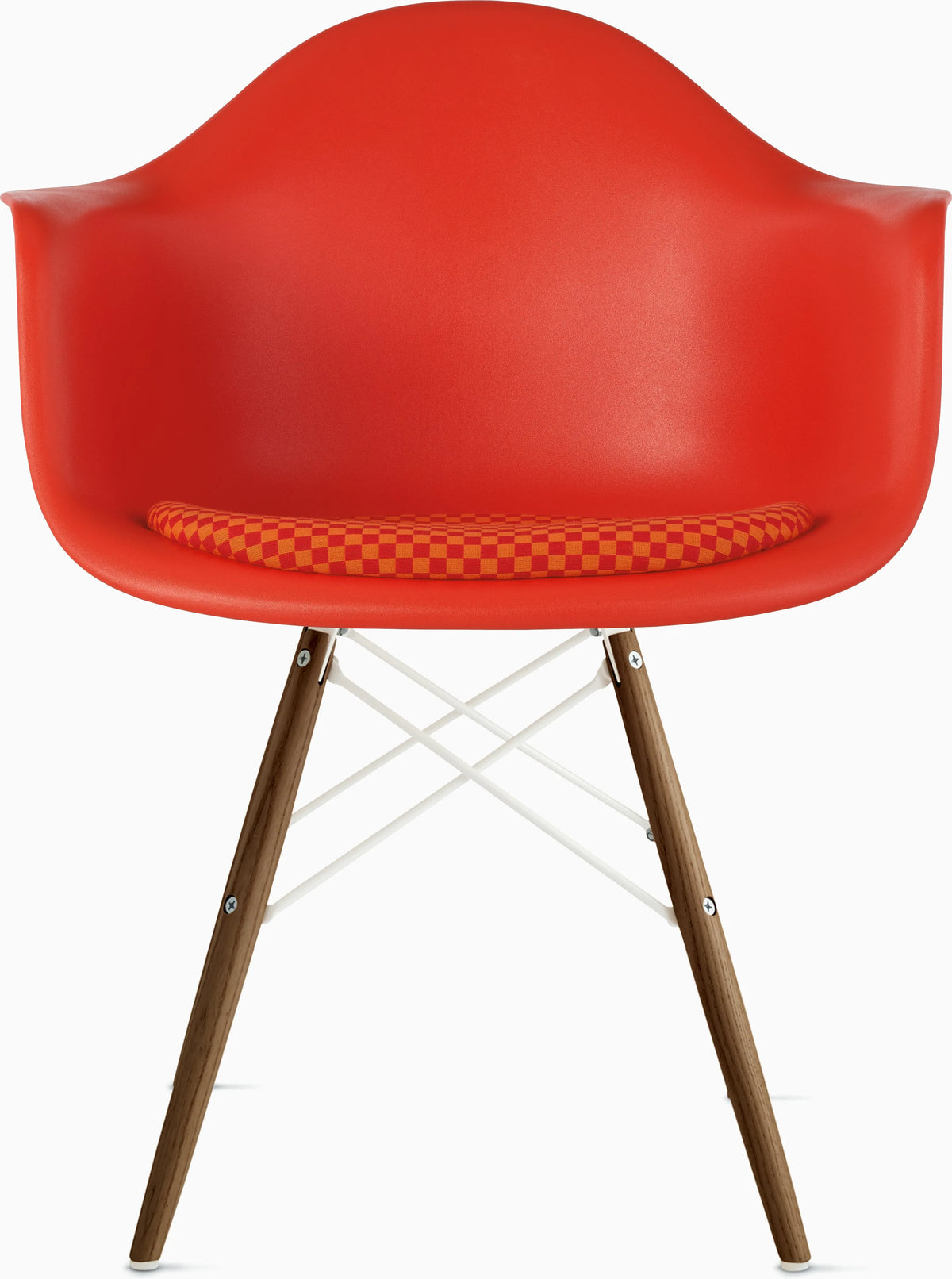 Eames Molded Plastic Armchair with Seat Pad