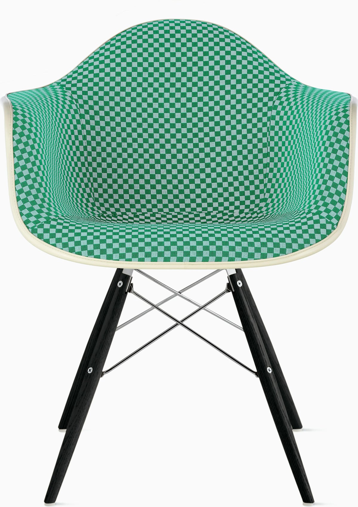 Eames Upholstered Molded Plastic Armchair