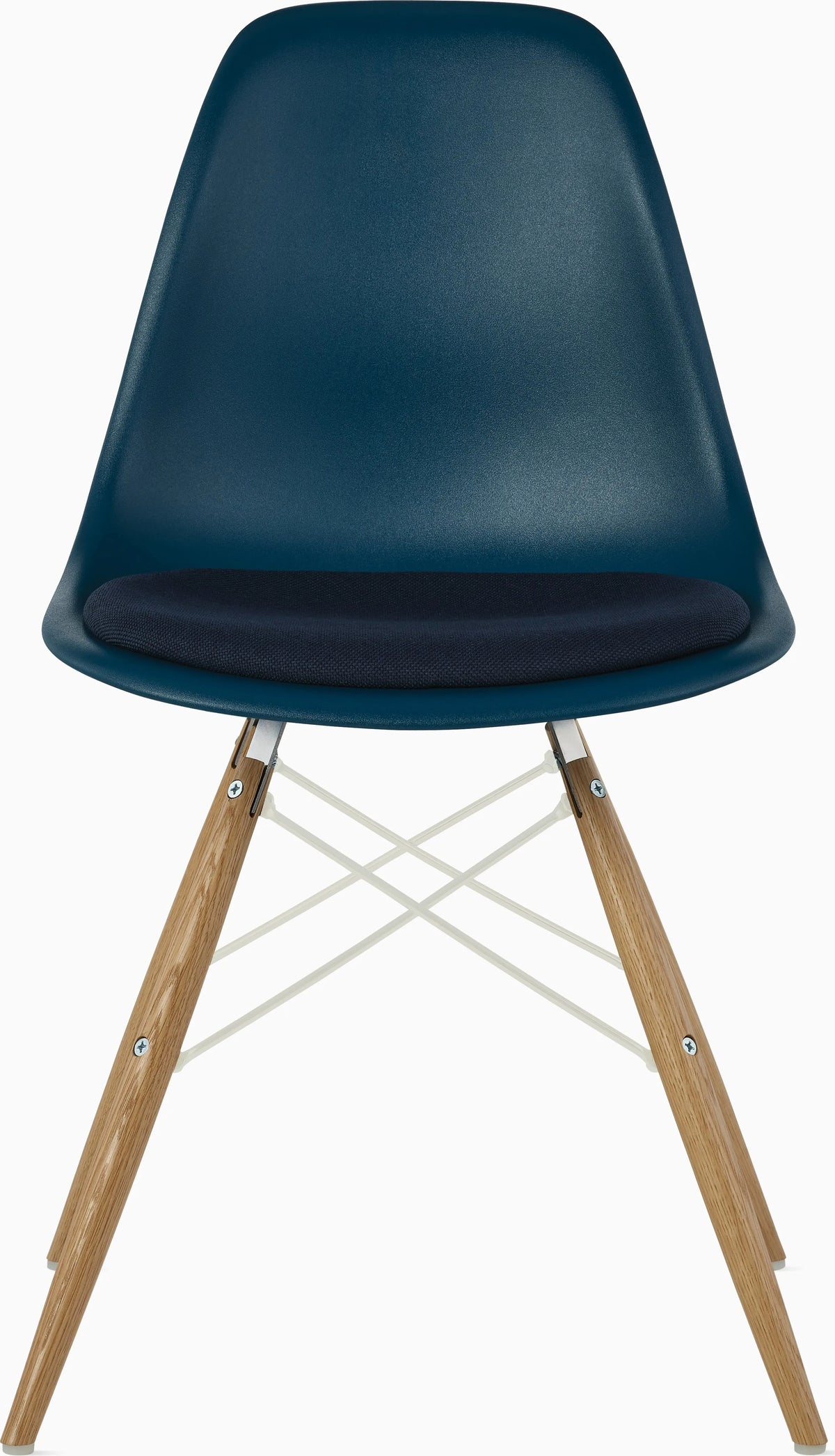 Eames Molded Plastic Side Chair with Seat Pad