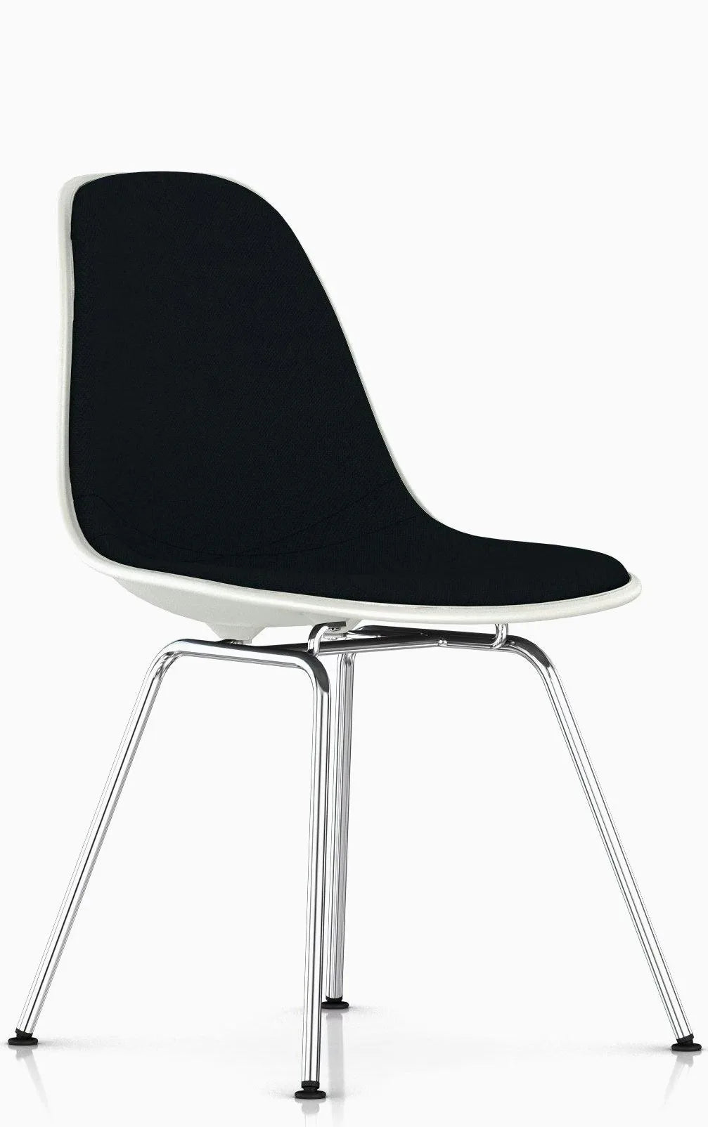 Eames Upholstered Molded Plastic Side Chair