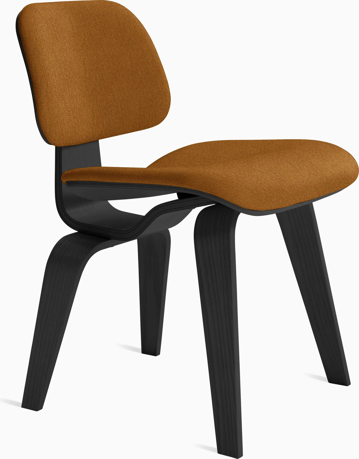 Eames Molded Plywood Dining Chair Wood Base (DCW), Upholstered