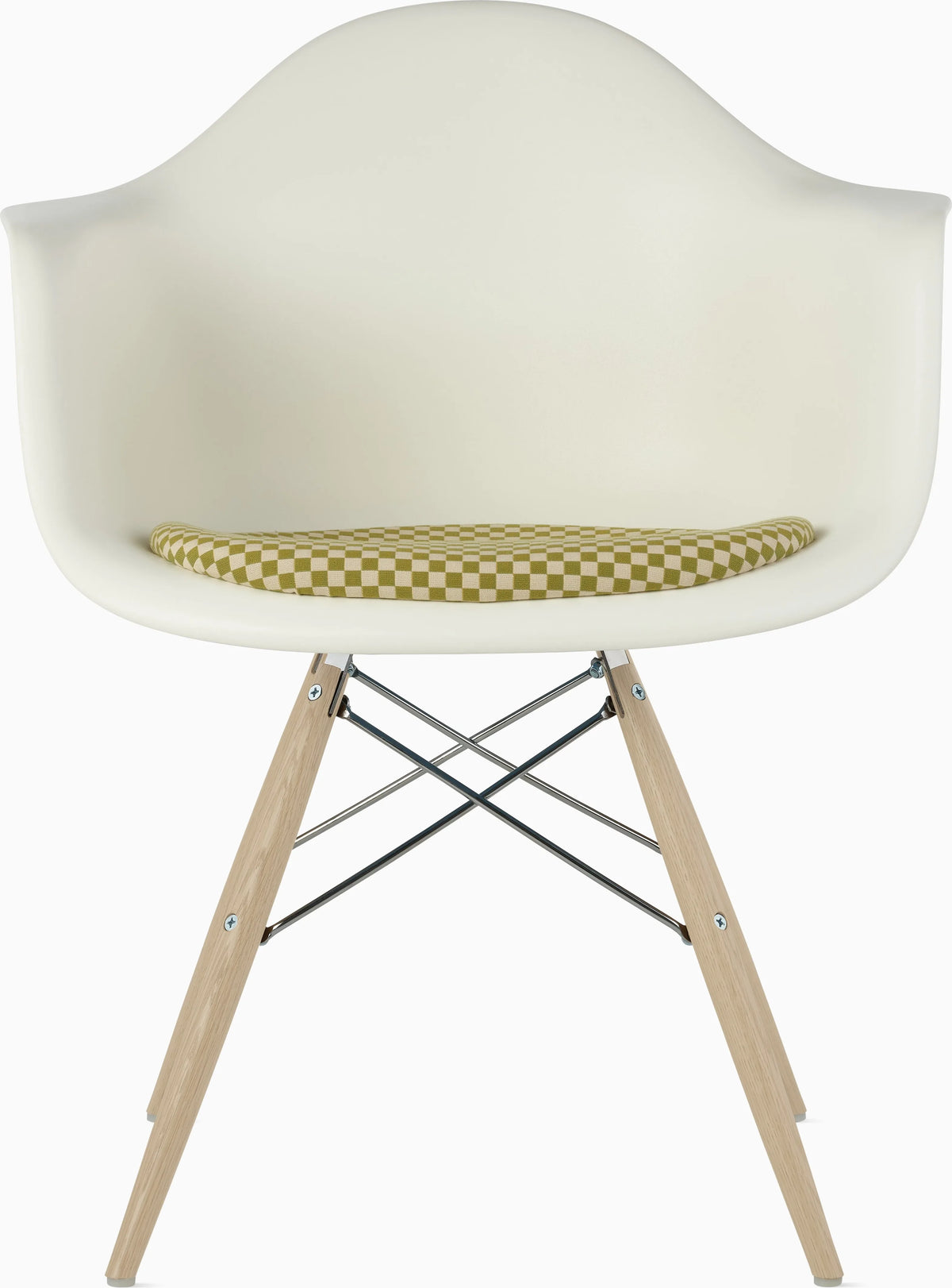 Eames Molded Plastic Armchair with Seat Pad