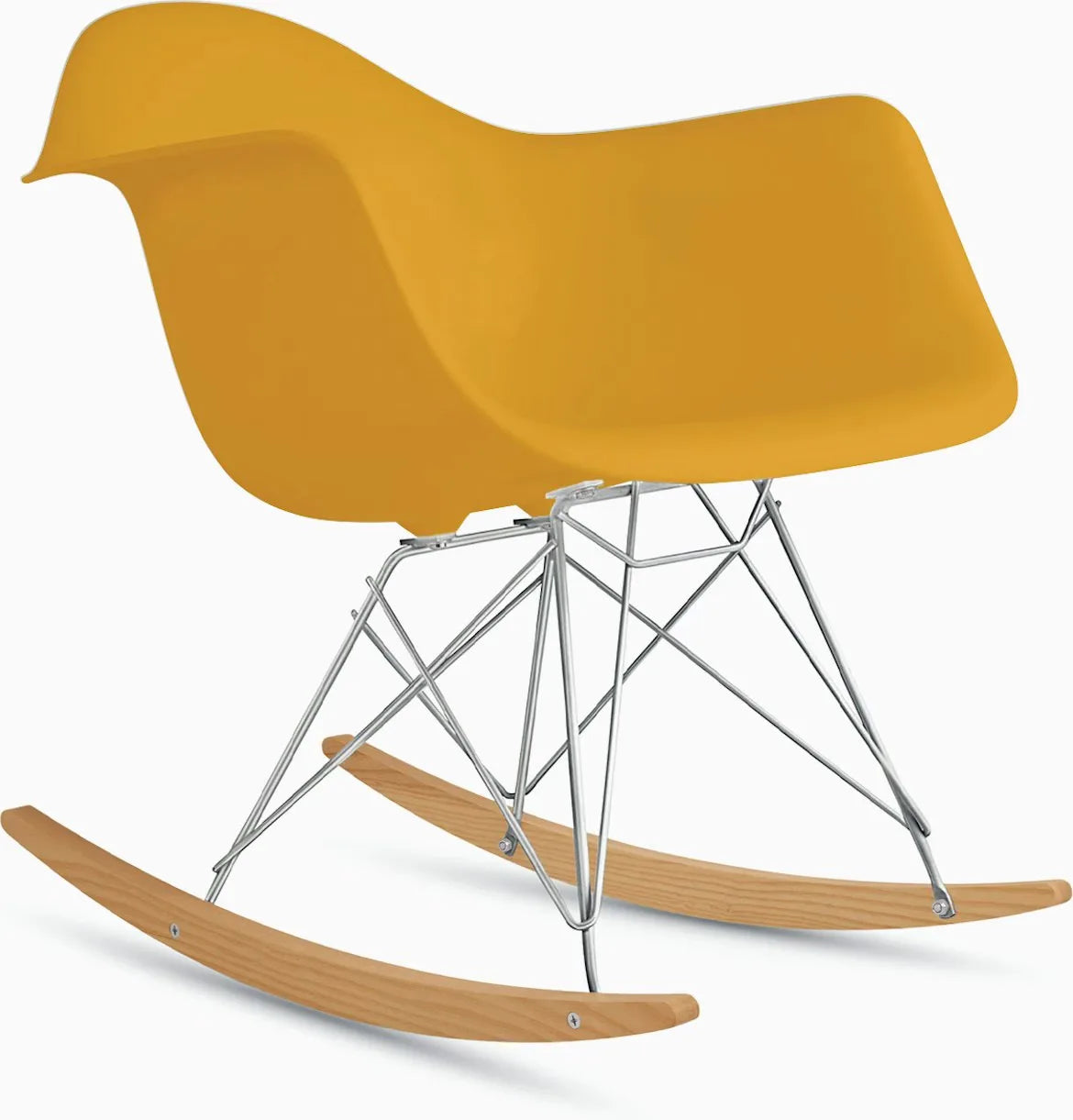 Eames Molded Plastic Armchair, Rocker Base