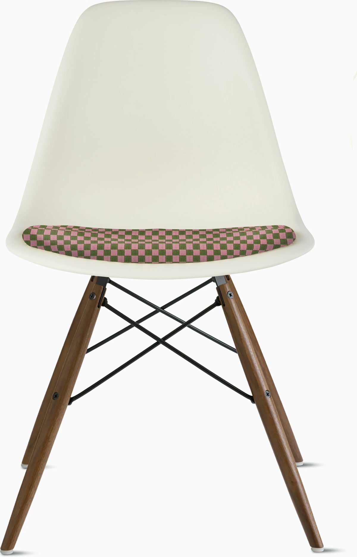 Eames Molded Plastic Side Chair with Seat Pad