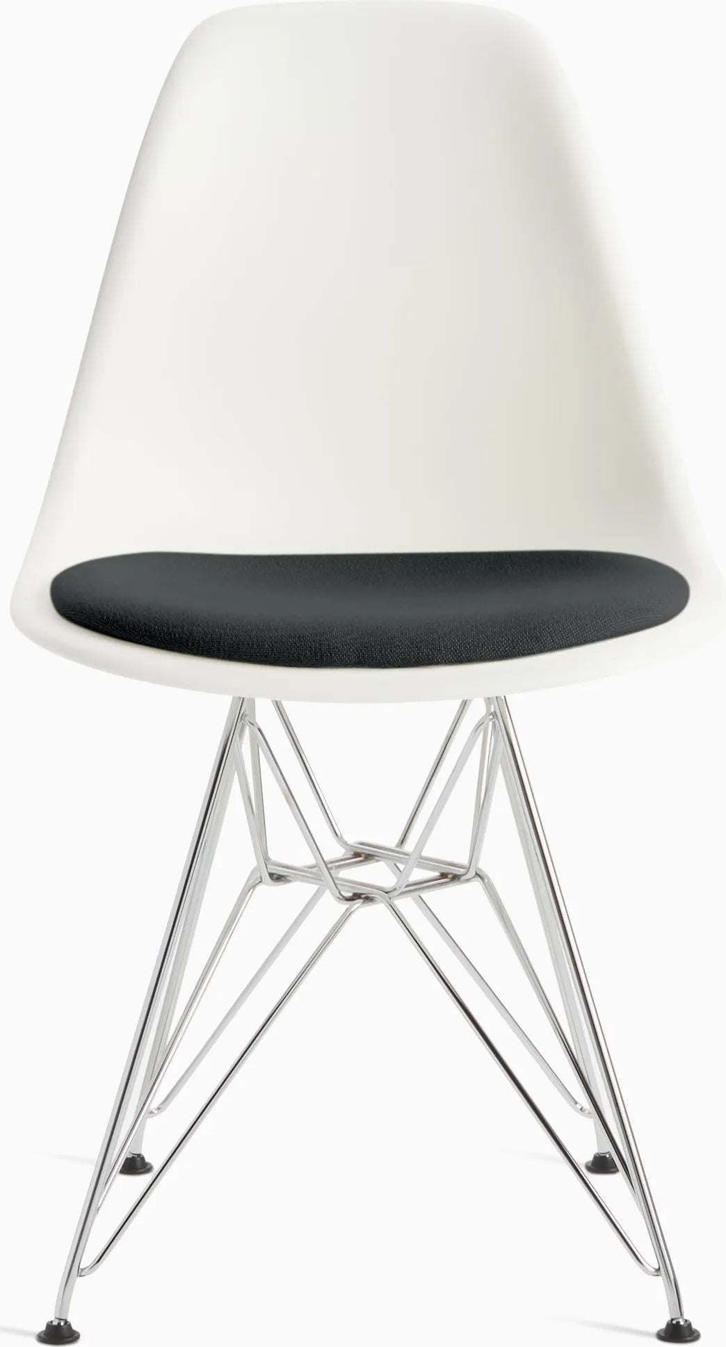 Eames Molded Plastic Side Chair with Seat Pad