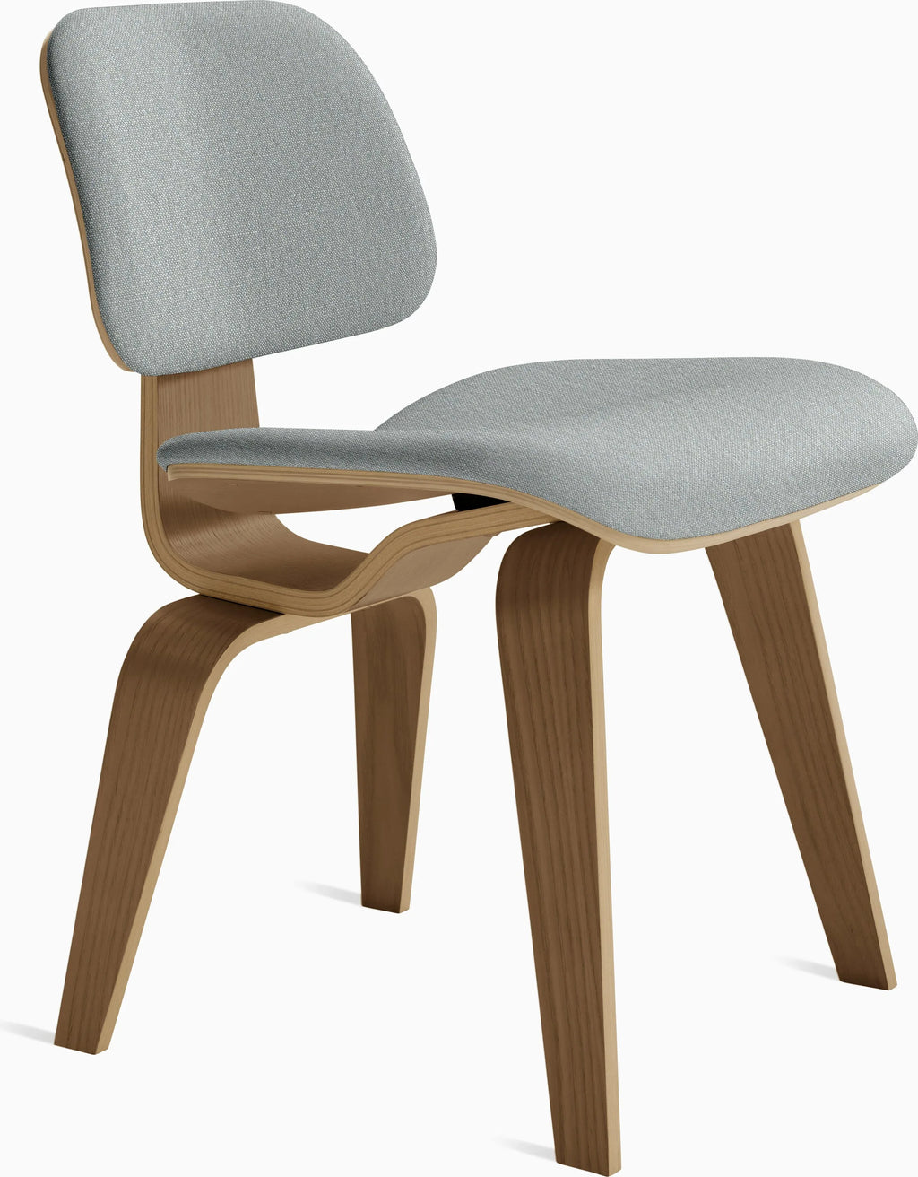 Eames Molded Plywood Dining Chair Wood Base (DCW), Upholstered