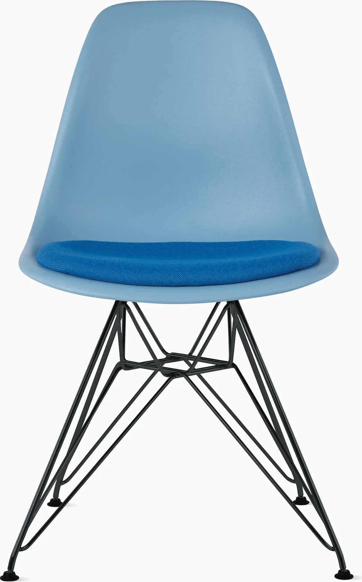 Eames Molded Plastic Side Chair with Seat Pad