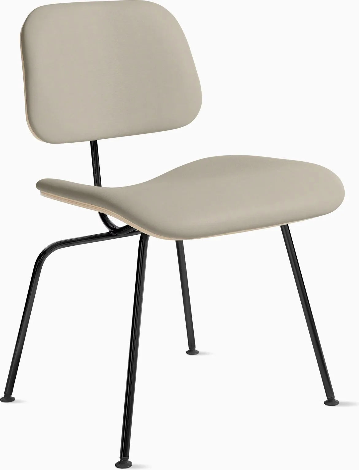 Eames Molded Plywood Dining Chair Metal Base (DCM), Non Upholstered