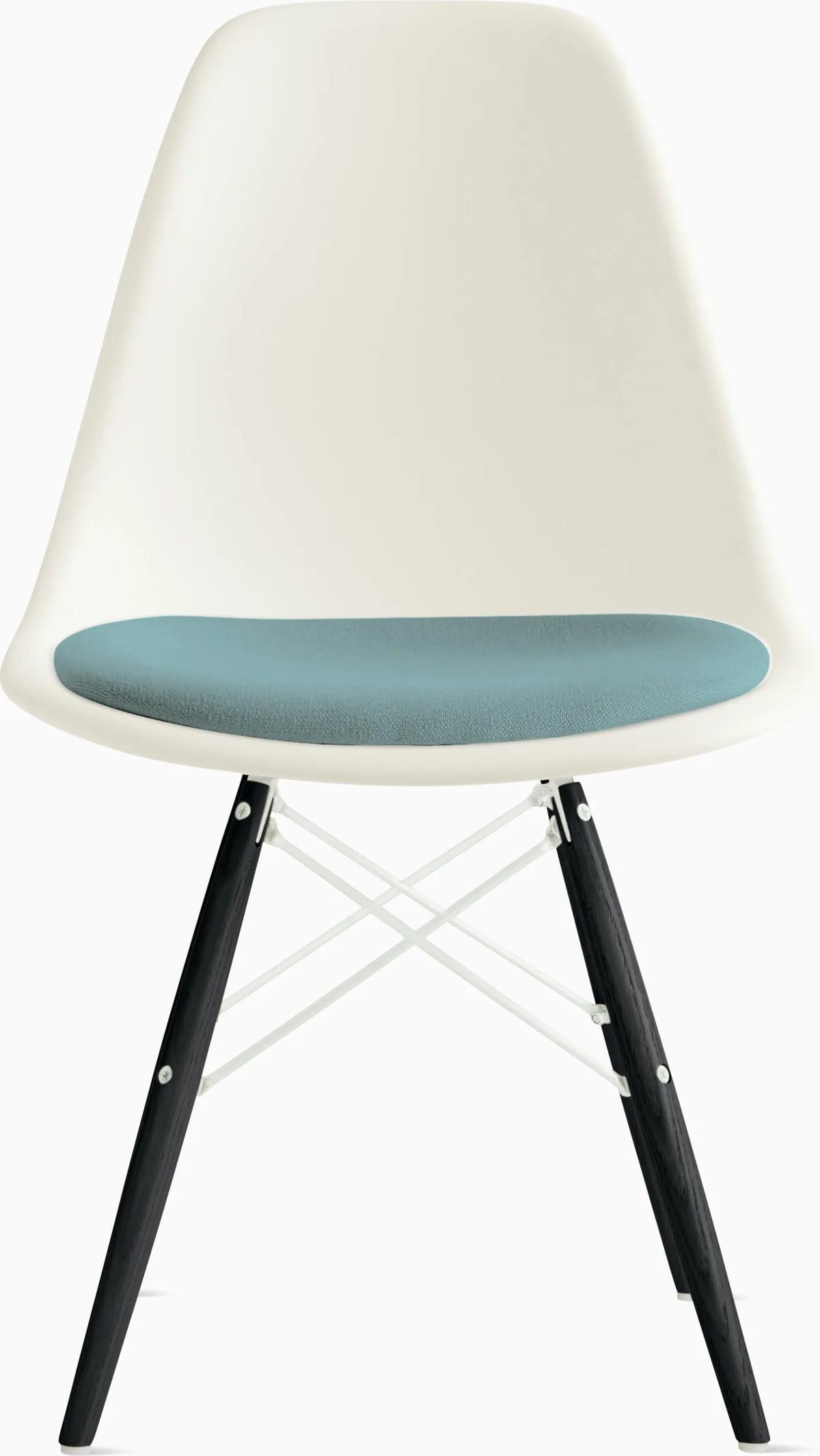 Eames Molded Plastic Side Chair with Seat Pad