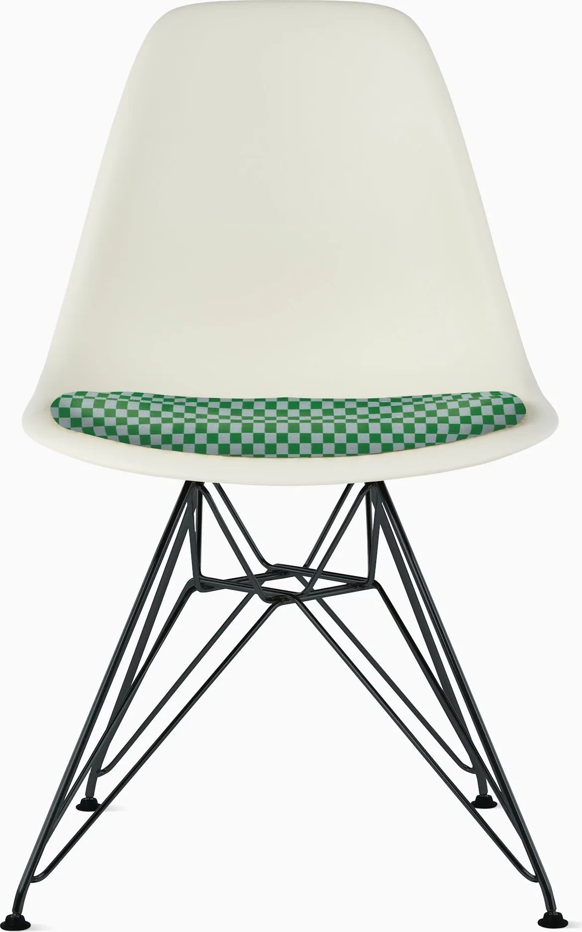 Eames Molded Plastic Side Chair with Seat Pad