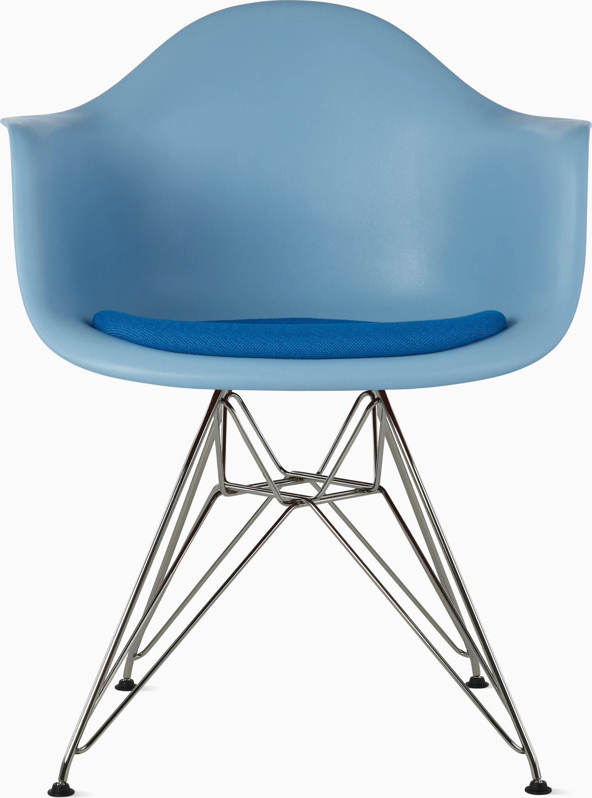 Eames Molded Plastic Armchair with Seat Pad