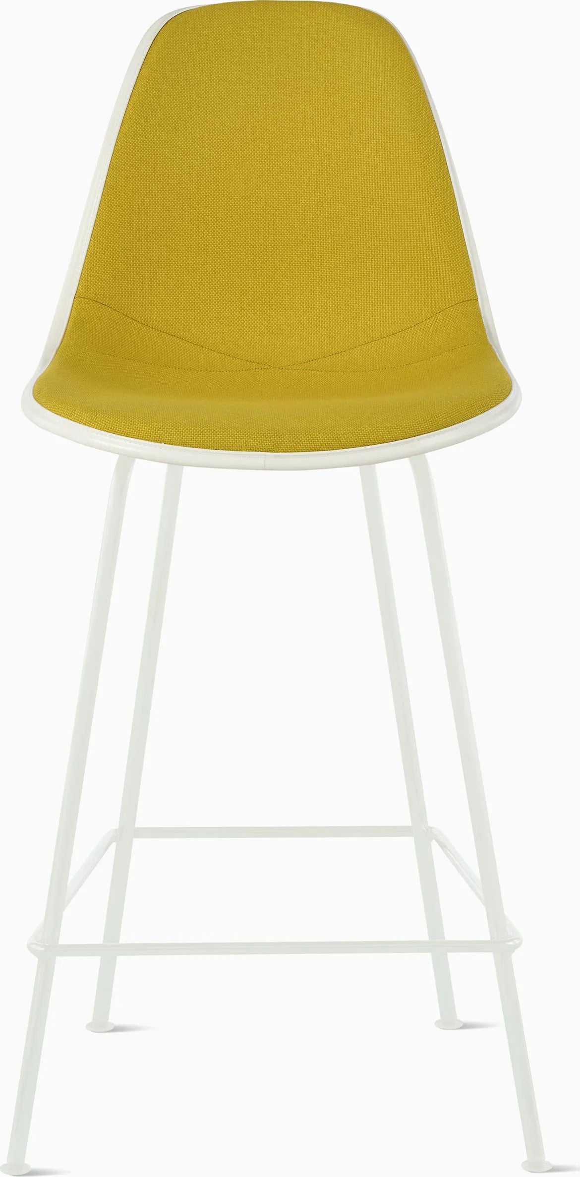 Eames Upholstered Molded Plastic Stool