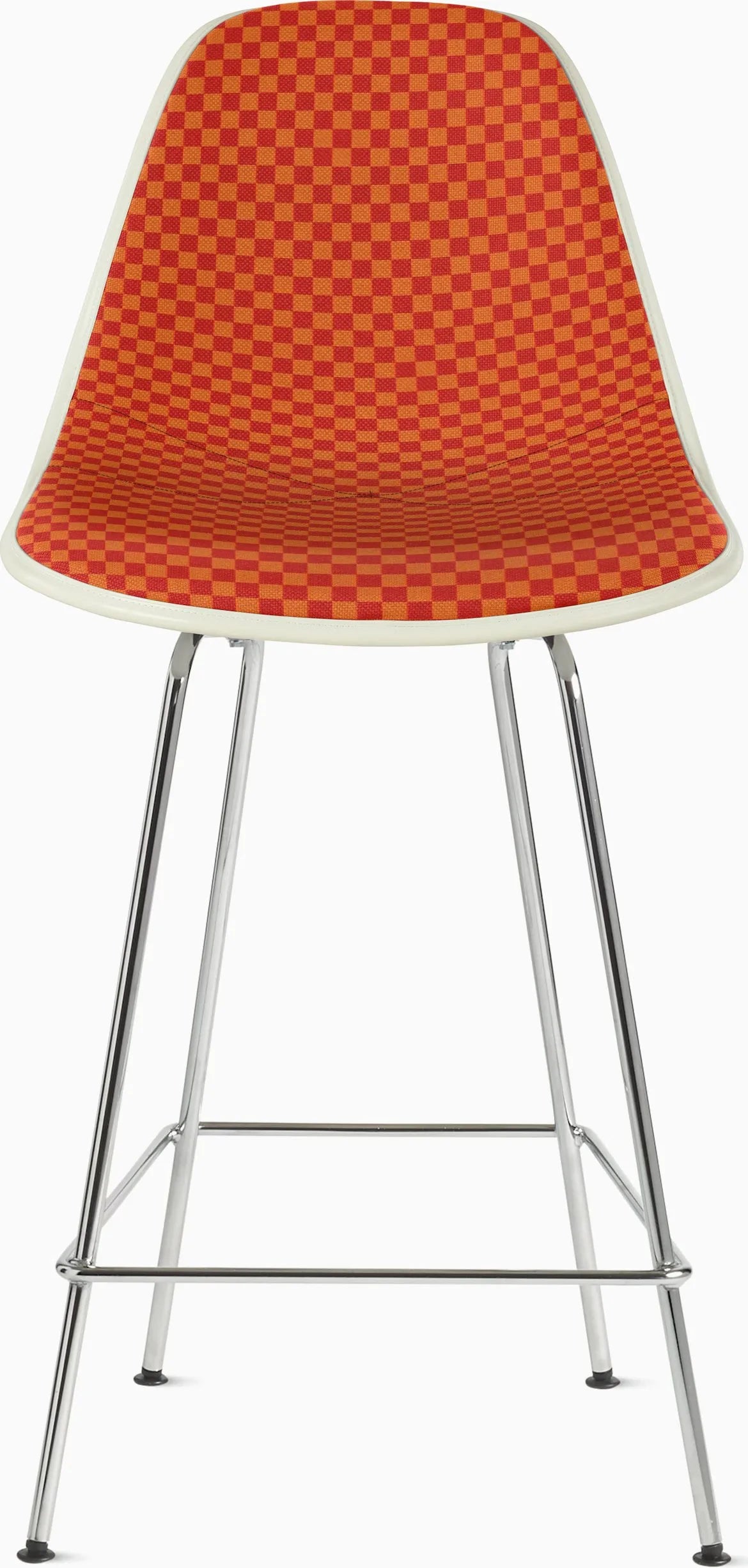 Eames Upholstered Molded Fiberglass Stool