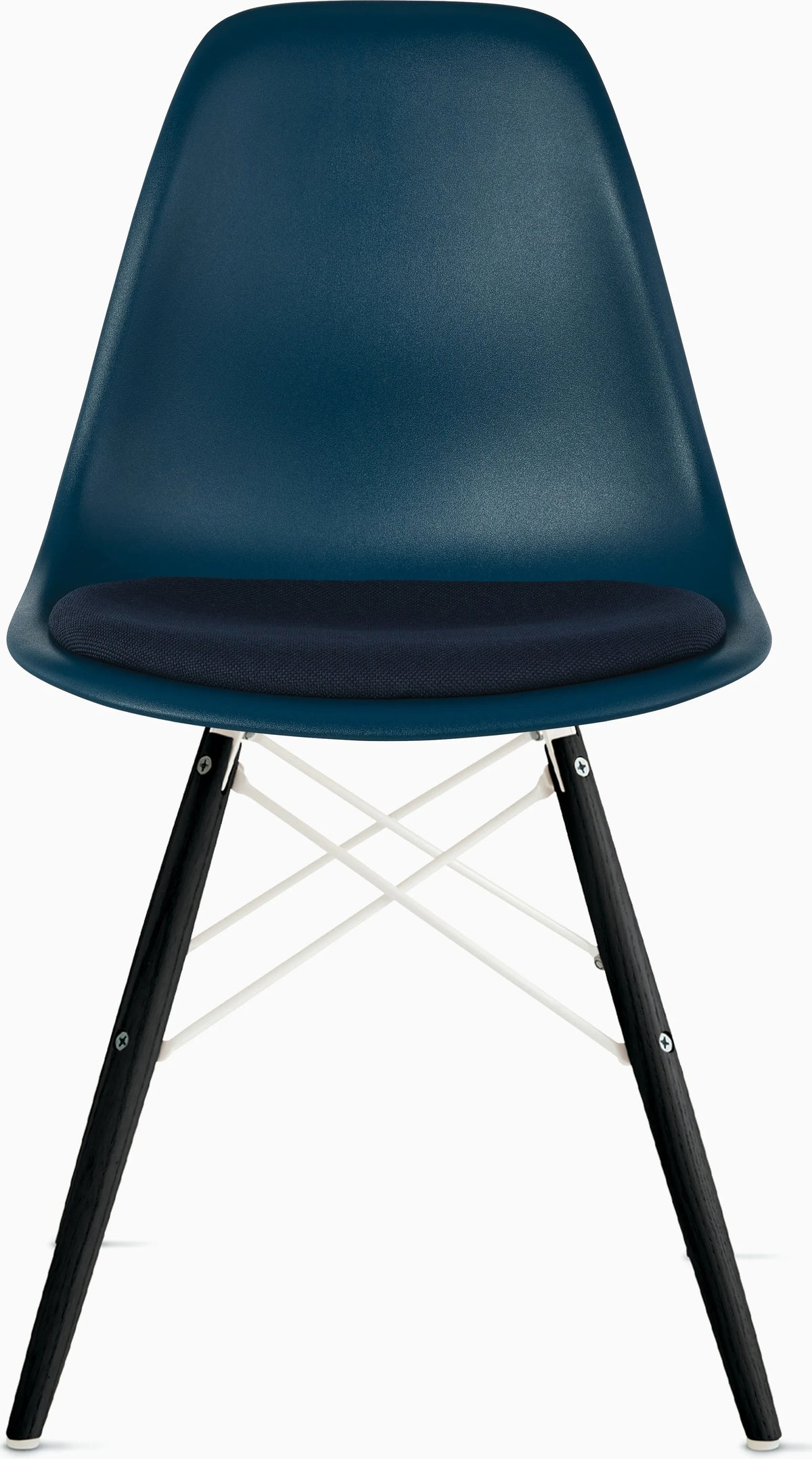 Eames Molded Plastic Side Chair with Seat Pad