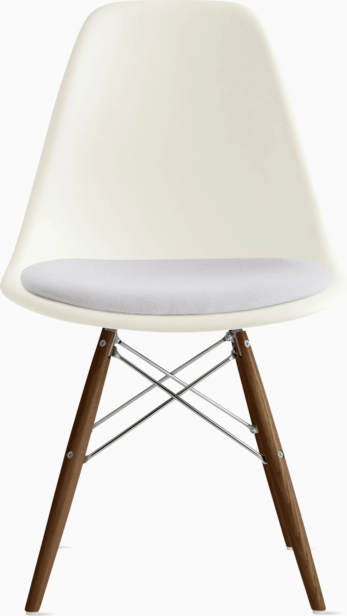 Eames Molded Plastic Side Chair with Seat Pad