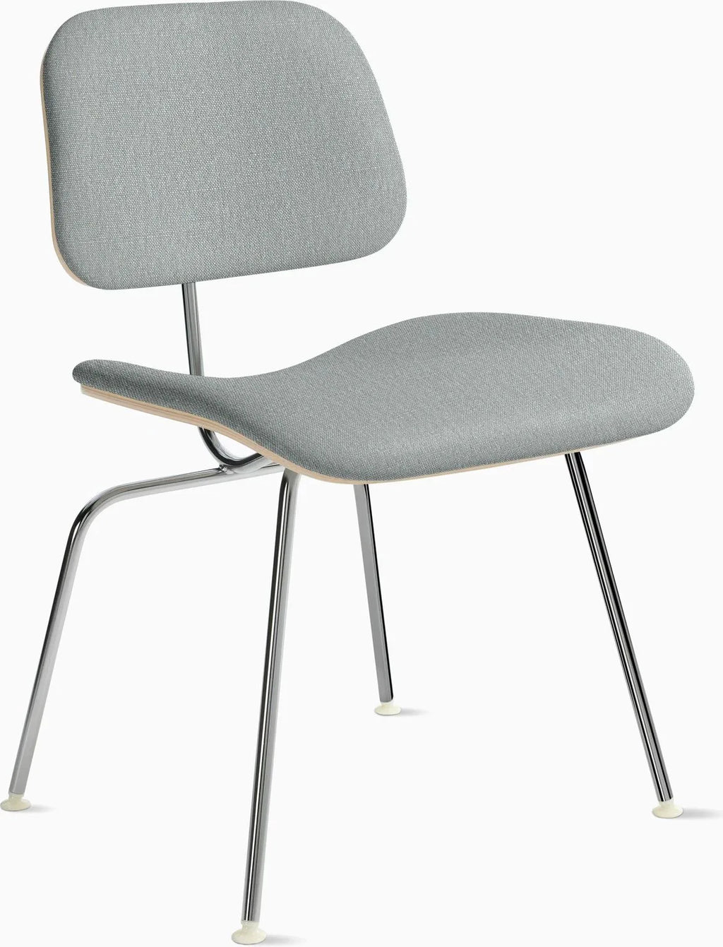 Eames Molded Plywood Dining Chair Metal Base (DCM), Upholstered