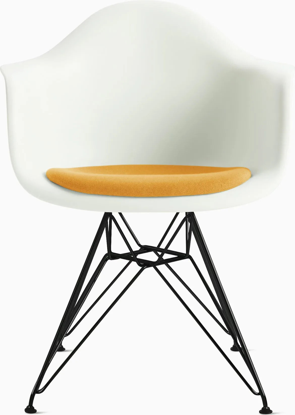 Eames Molded Plastic Armchair with Seat Pad