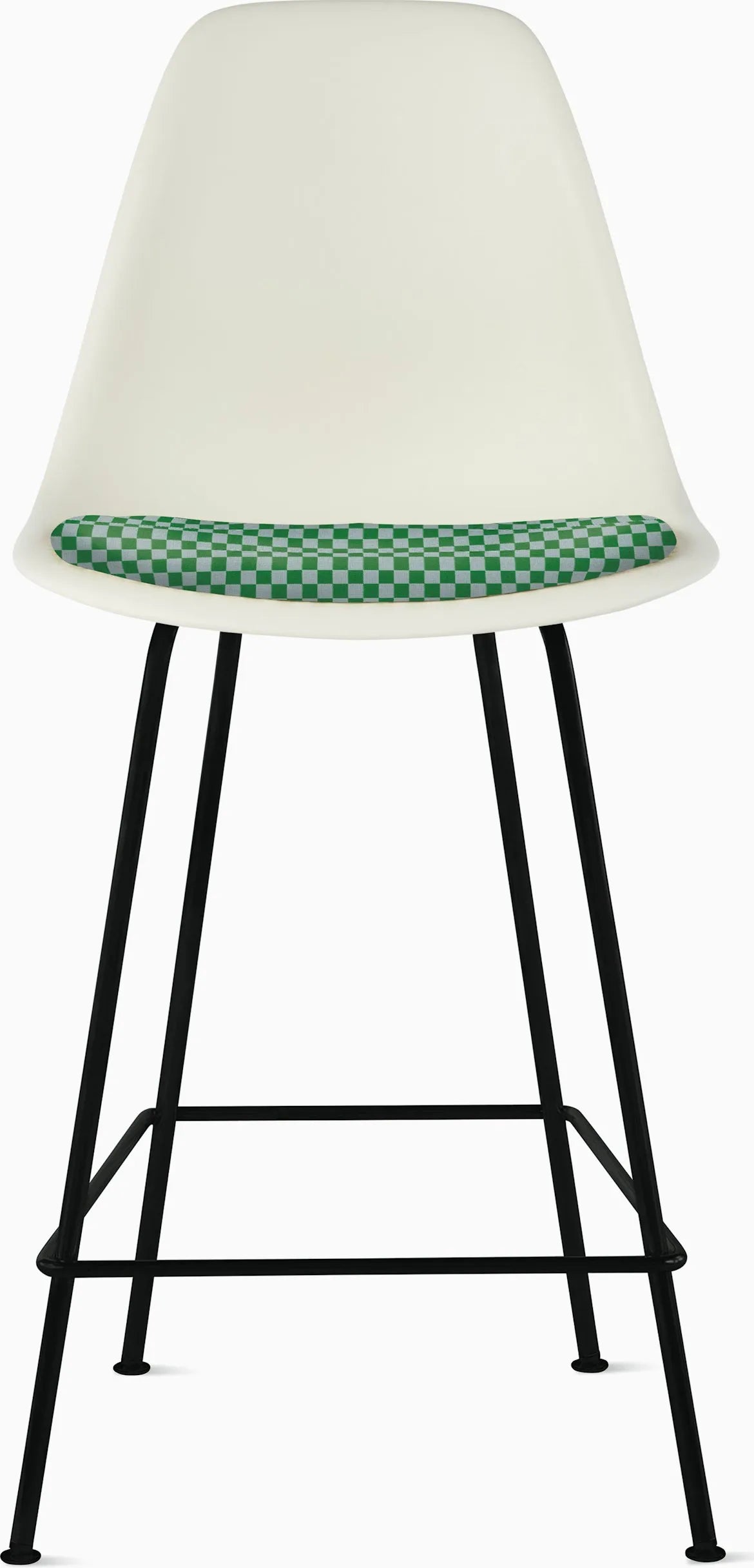 Eames Molded Plastic Stool with Seat Pad
