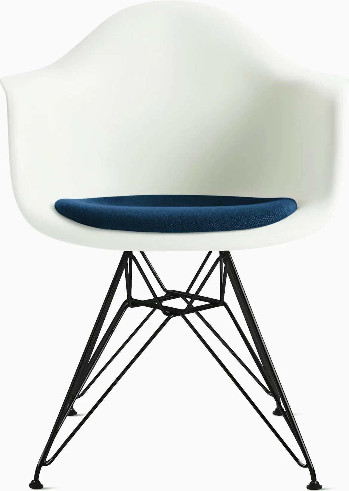 Eames Molded Plastic Armchair with Seat Pad