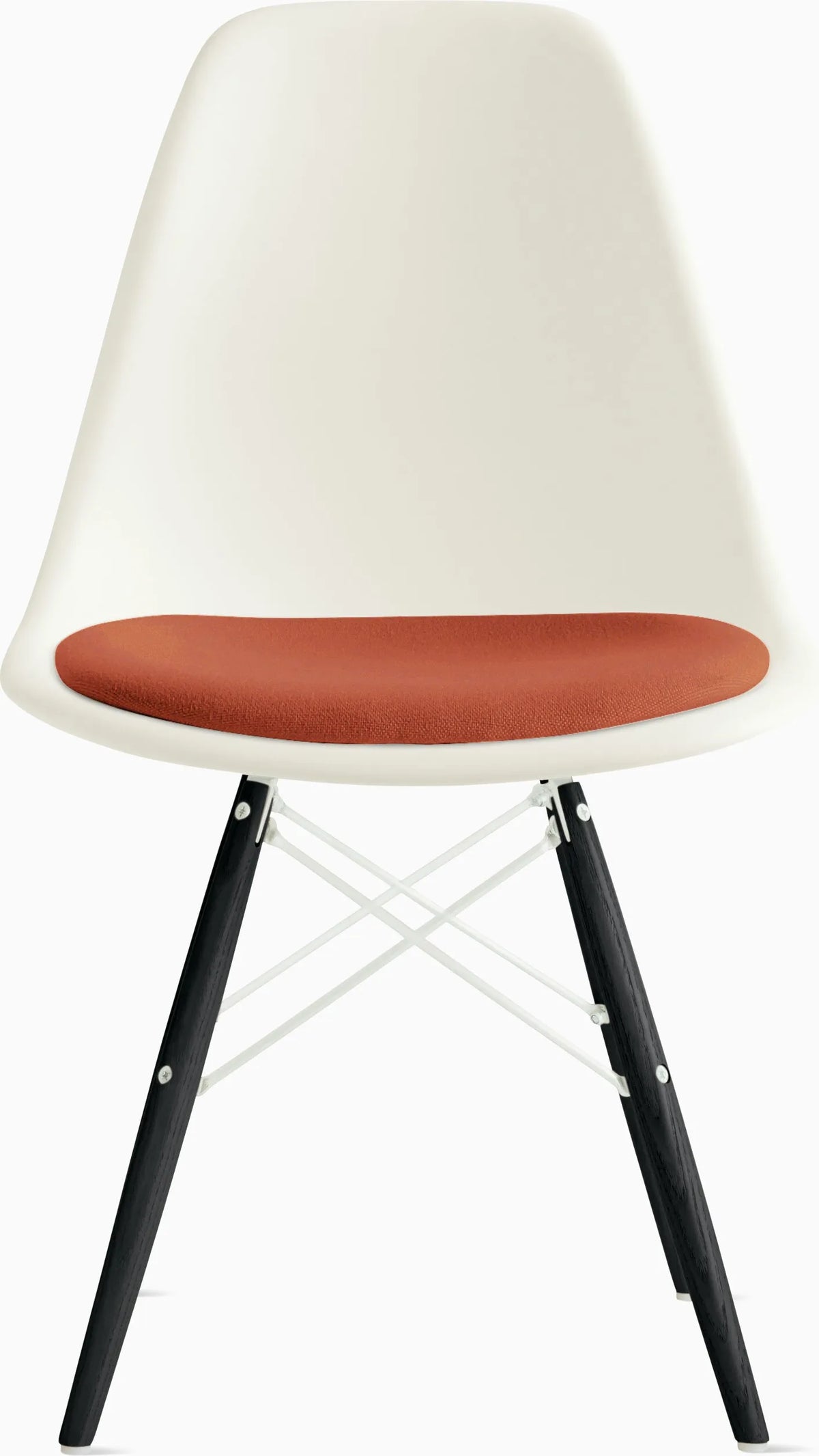 Eames Molded Plastic Side Chair with Seat Pad