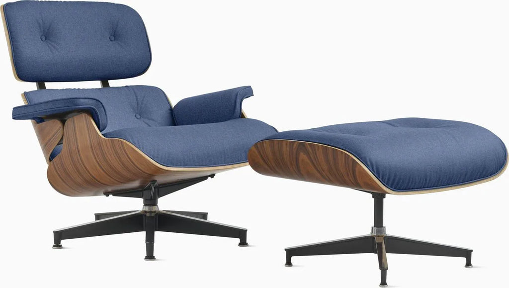 Eames Lounge Chair and Ottoman, Vegan Leather