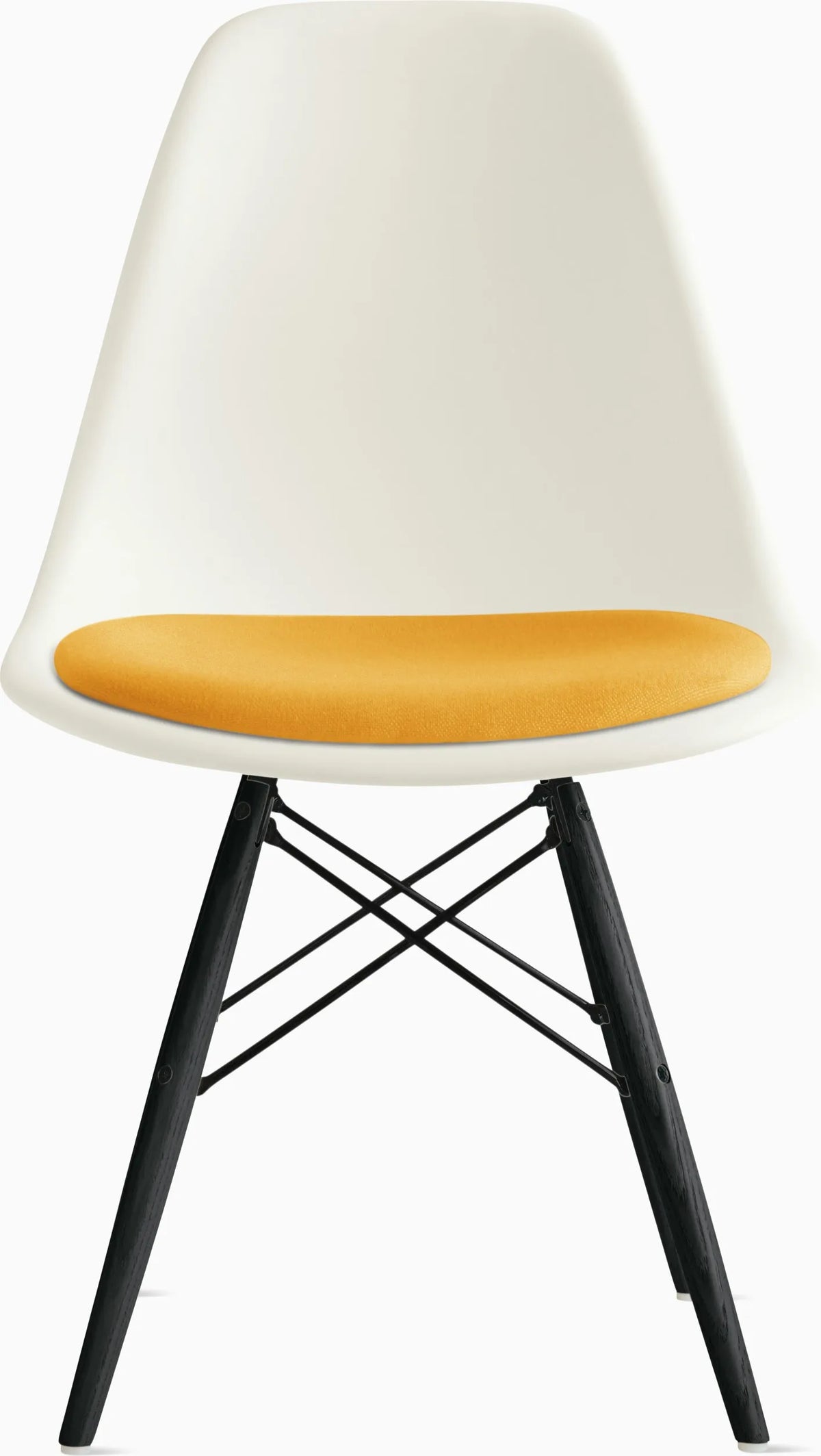 Eames Molded Plastic Side Chair with Seat Pad