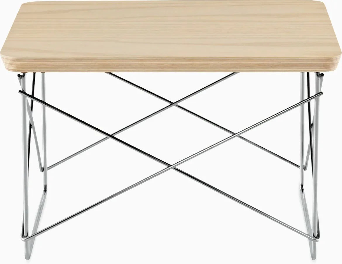Eames Wire Base Low Table, Veneer