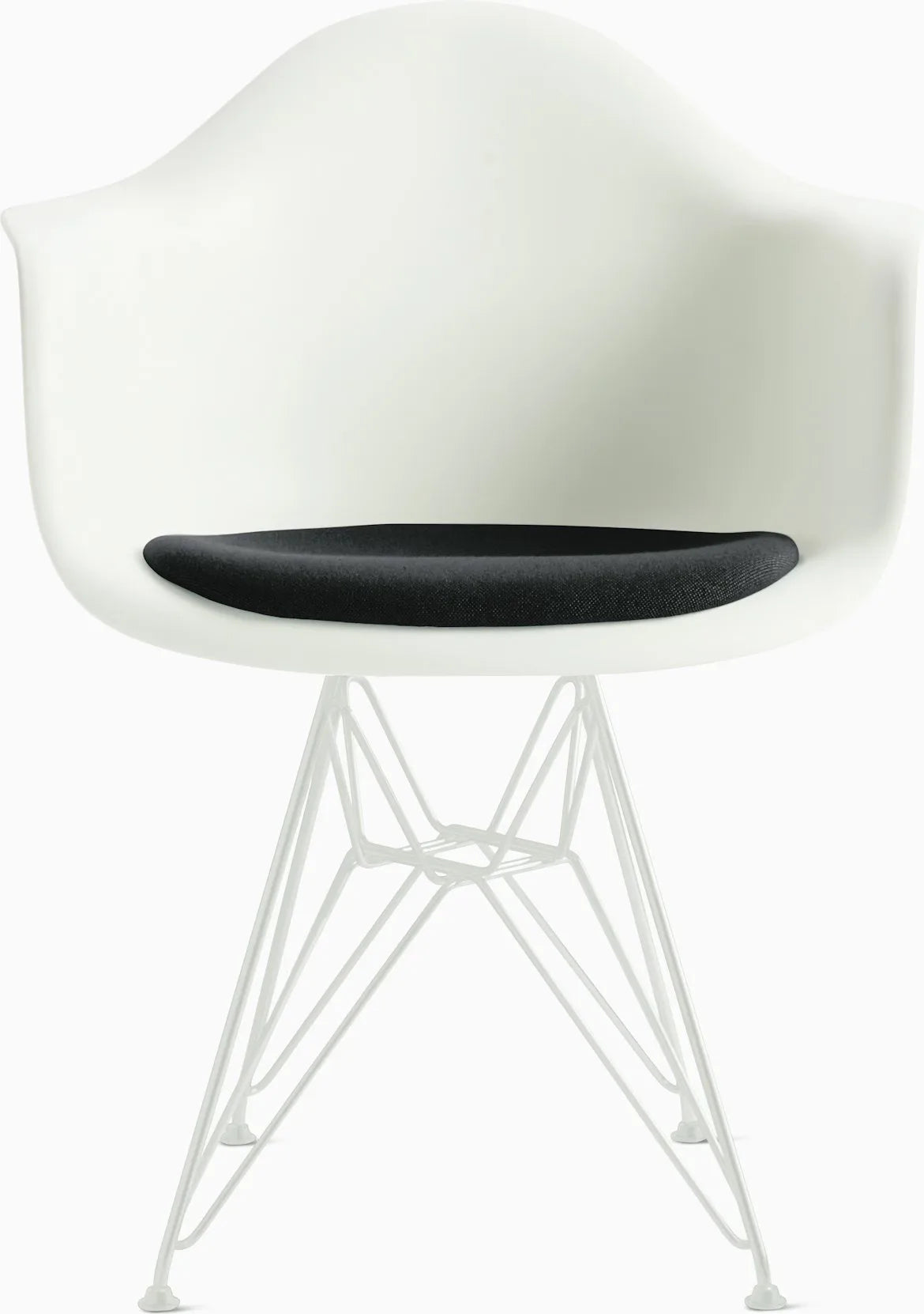 Eames Molded Plastic Armchair with Seat Pad