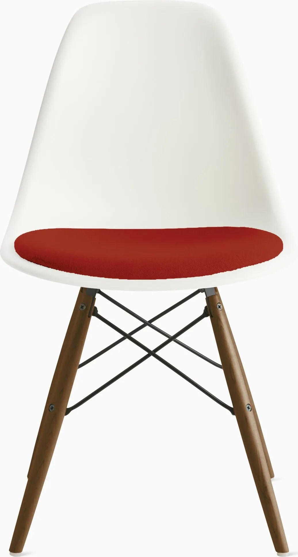 Eames Molded Plastic Side Chair with Seat Pad