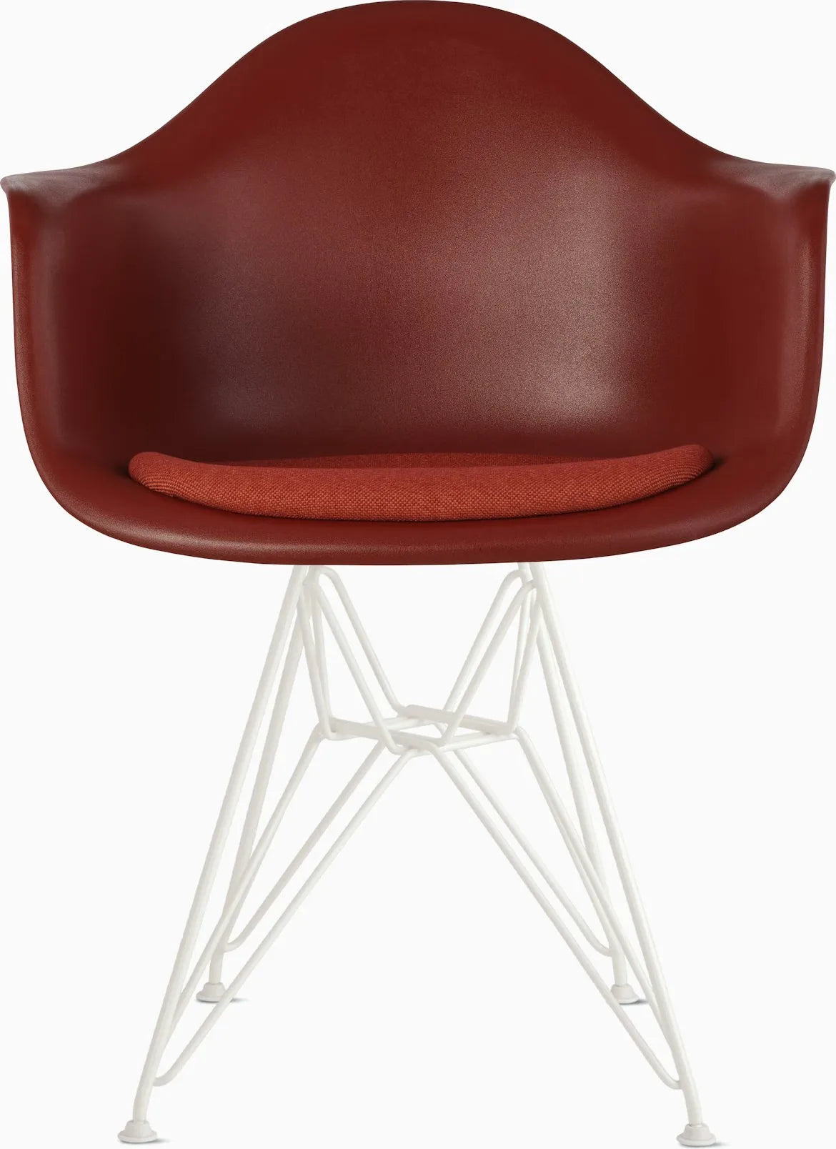 Eames Molded Plastic Armchair with Seat Pad