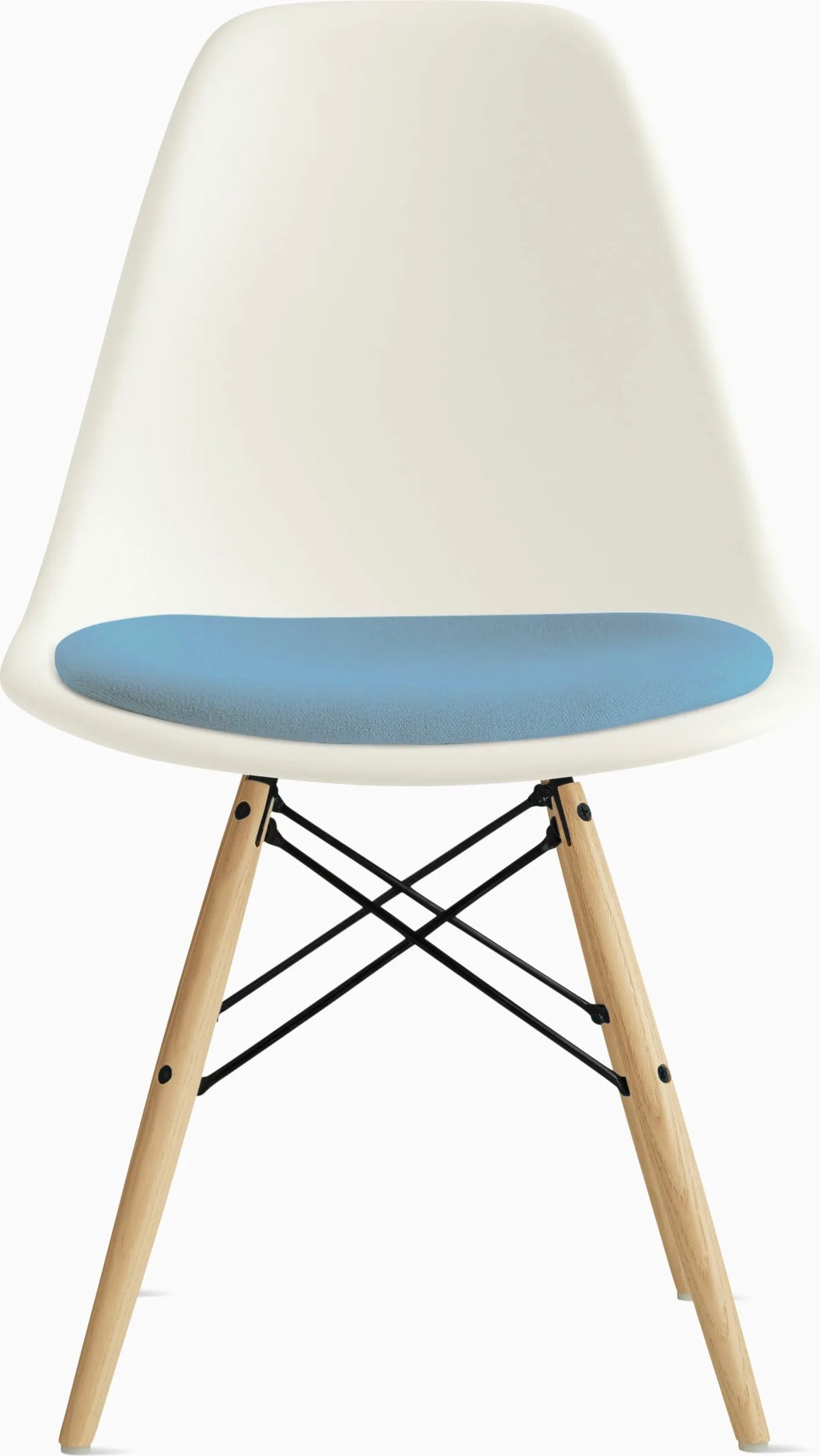 Eames Molded Plastic Side Chair with Seat Pad