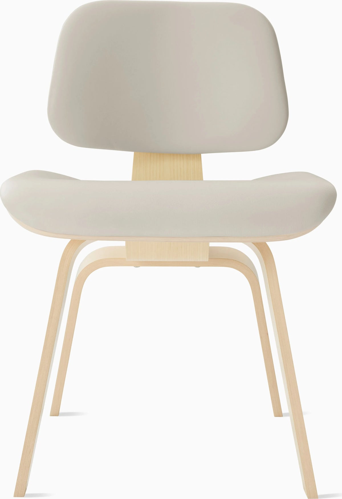 Eames Molded Plywood Dining Chair Wood Base (DCW), Upholstered