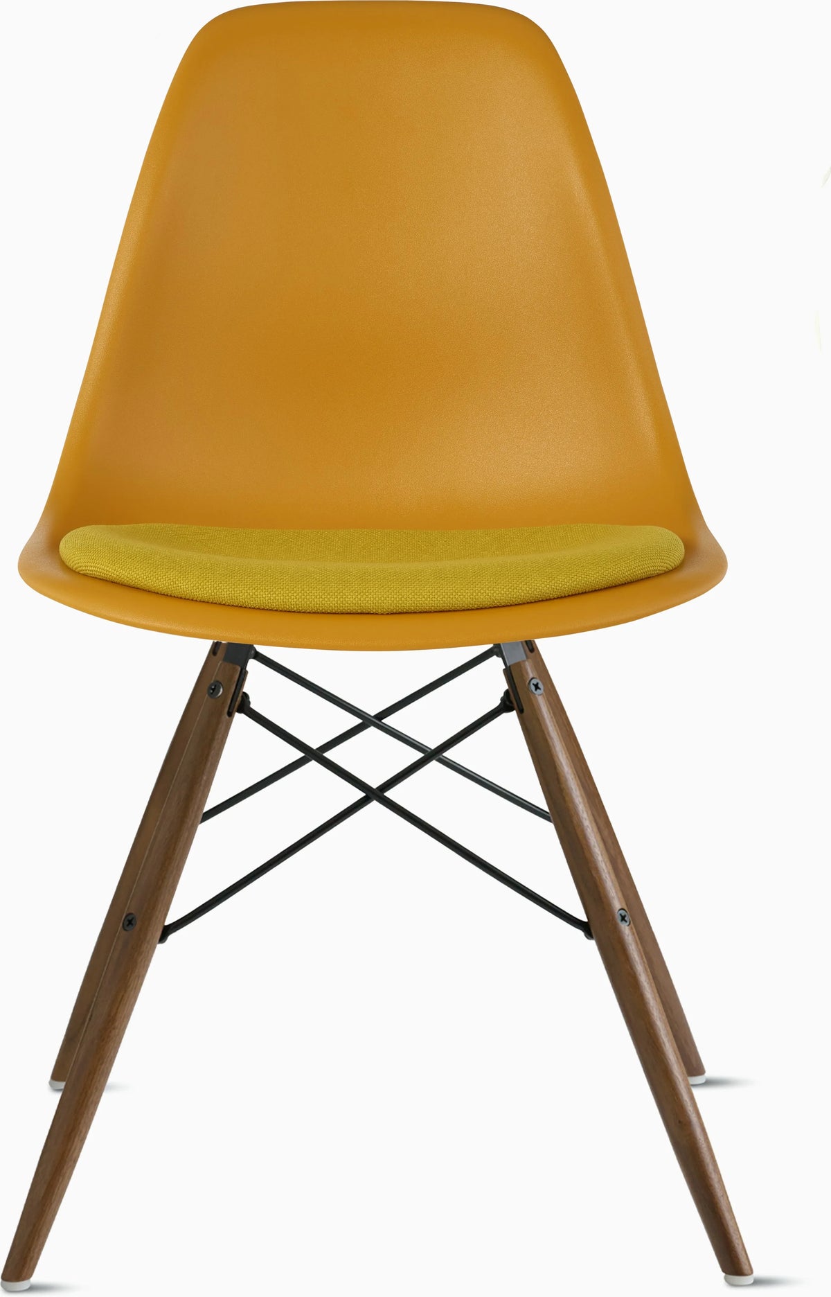 Eames Molded Plastic Side Chair with Seat Pad