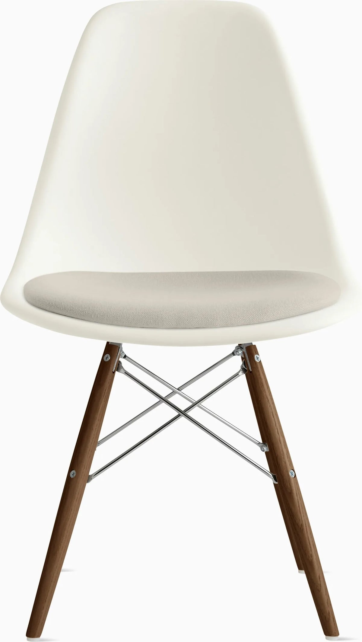 Eames Molded Plastic Side Chair with Seat Pad