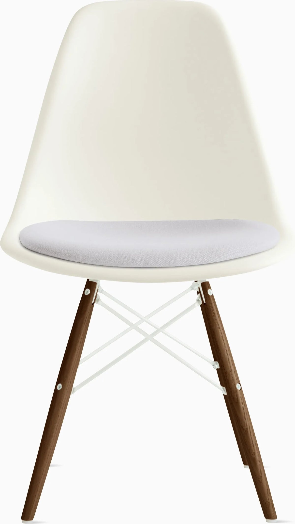 Eames Molded Plastic Side Chair with Seat Pad