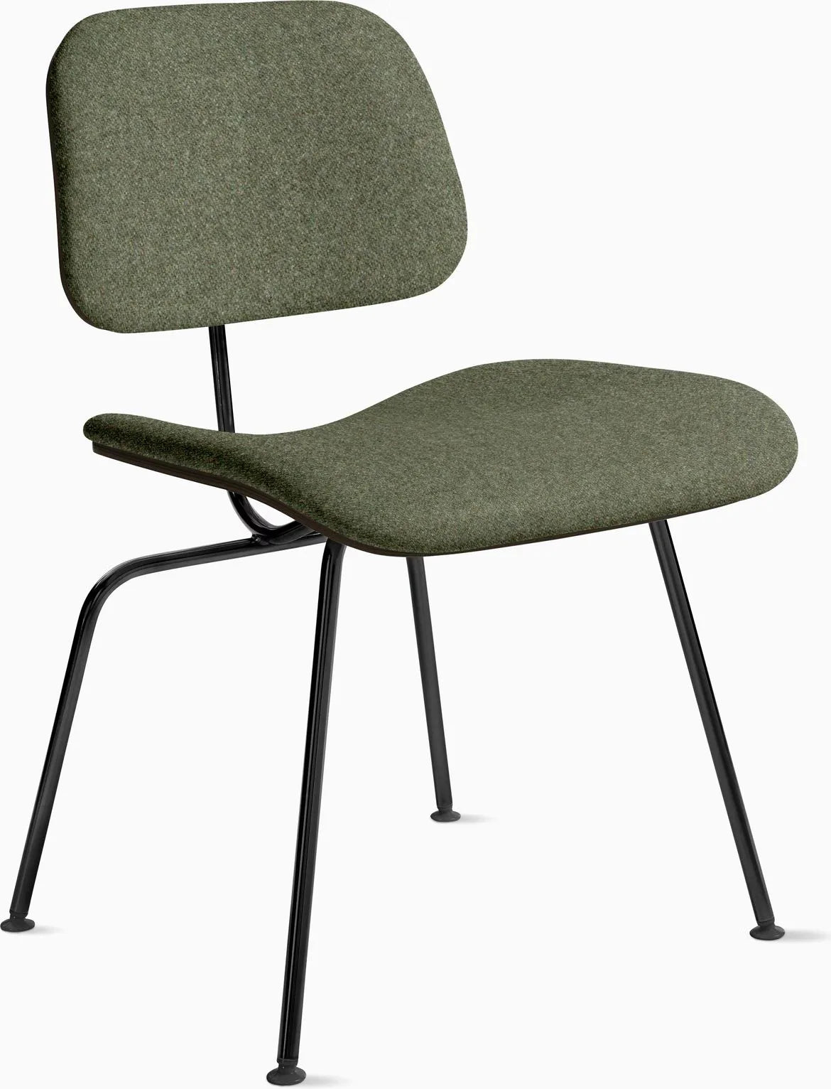 Eames Molded Plywood Dining Chair Metal Base (DCM), Non Upholstered