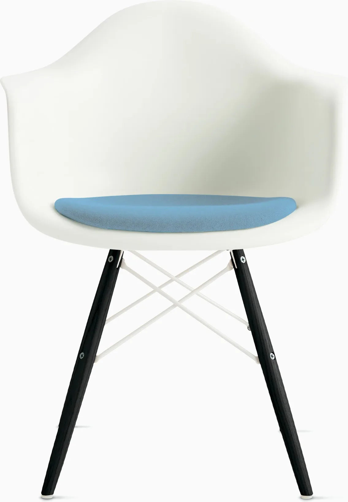 Eames Molded Plastic Armchair with Seat Pad