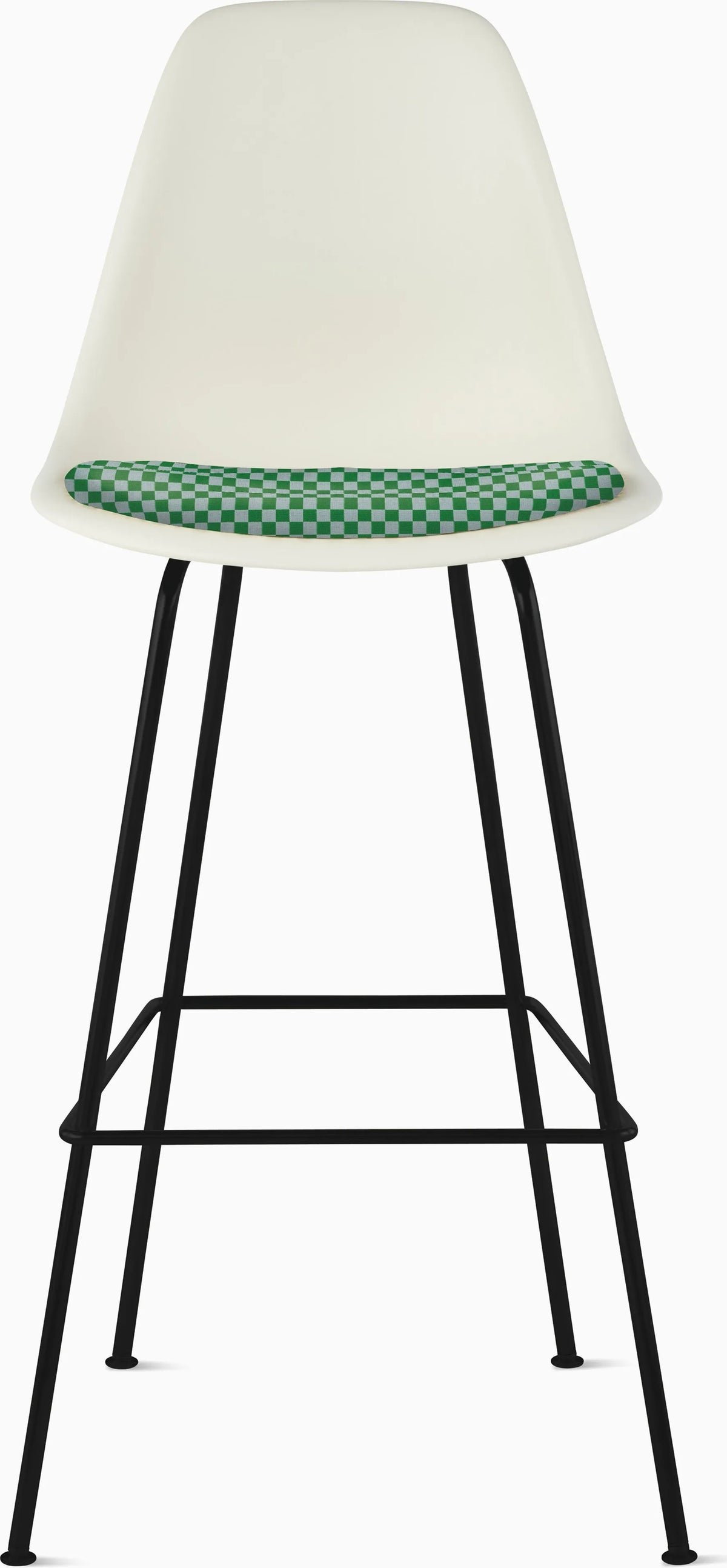 Eames Molded Plastic Stool with Seat Pad