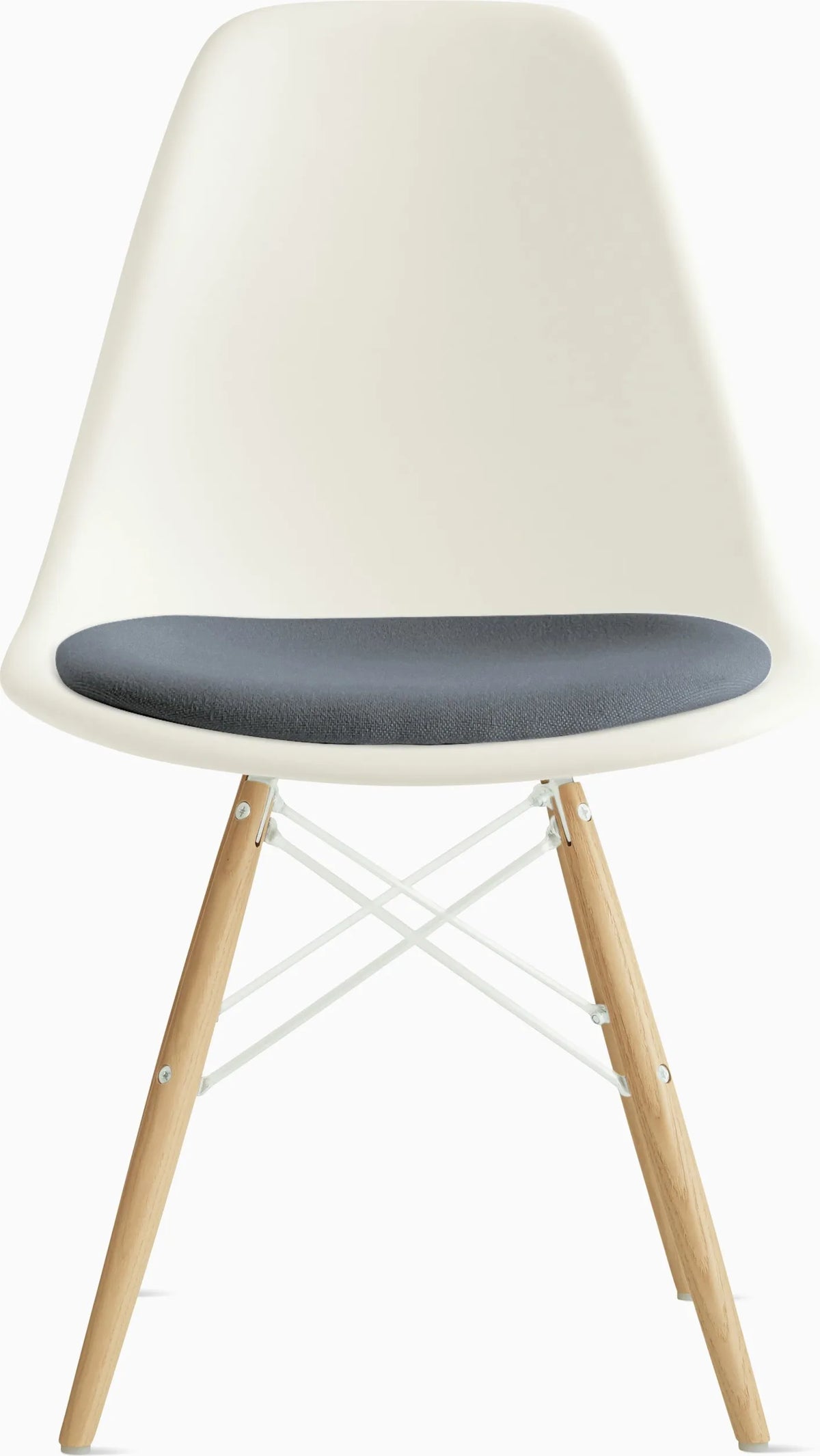Eames Molded Plastic Side Chair with Seat Pad