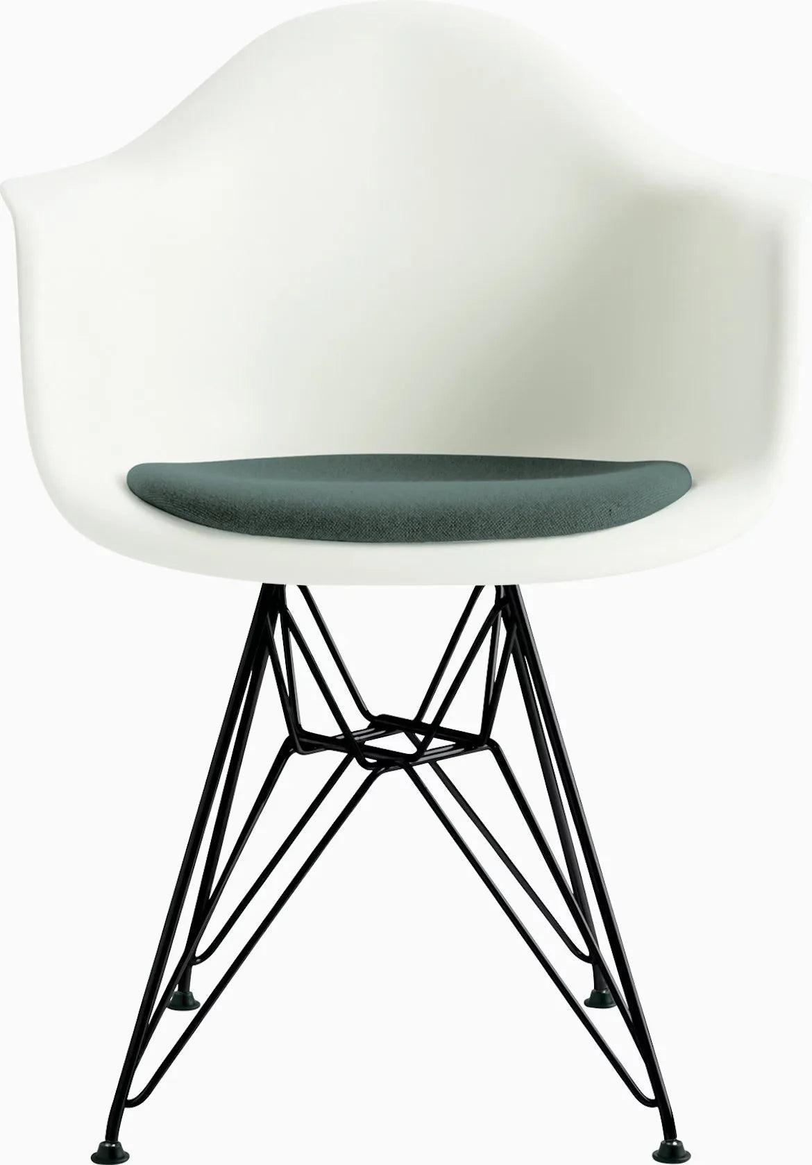 Eames Molded Plastic Armchair with Seat Pad