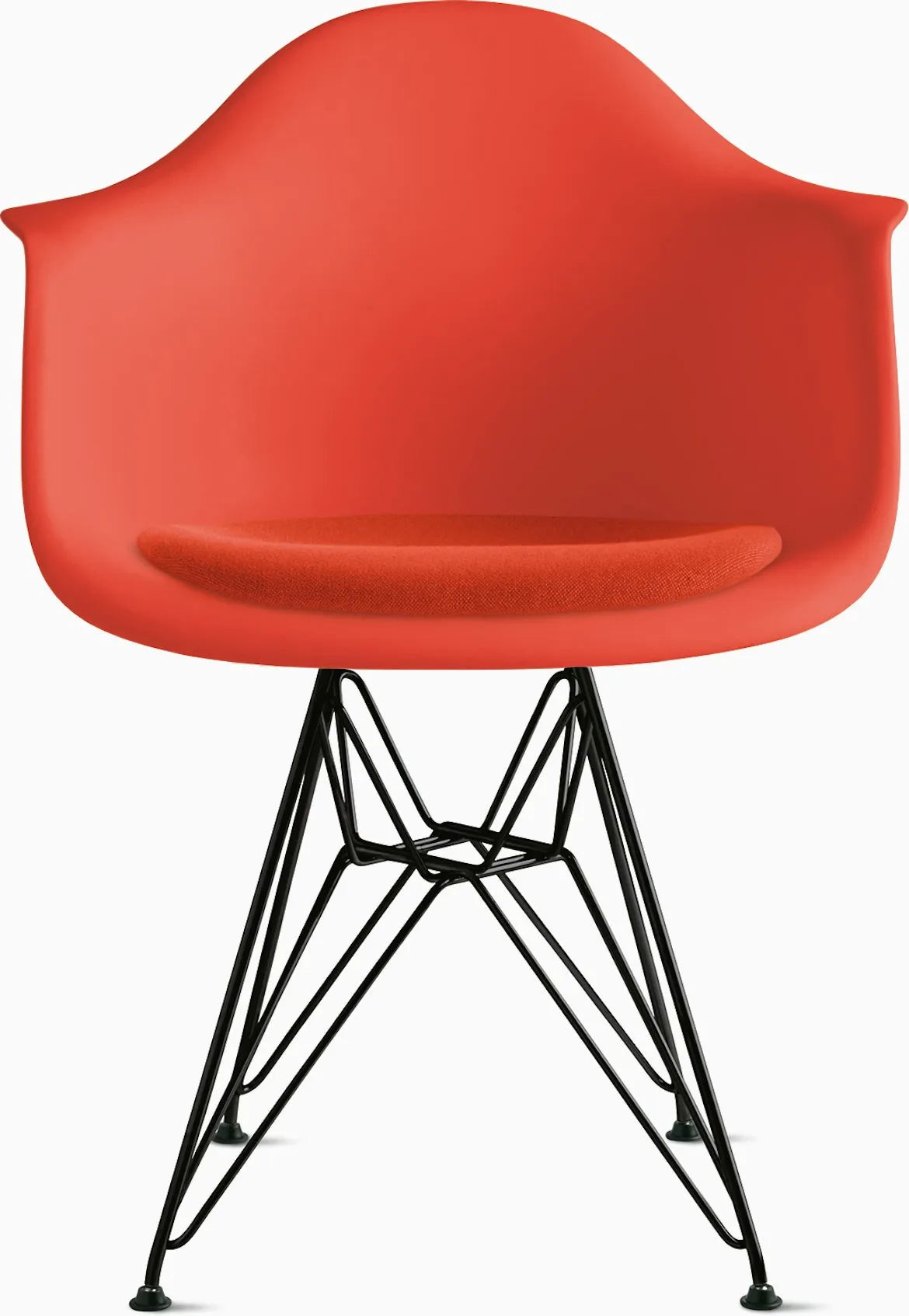 Eames Molded Plastic Armchair with Seat Pad