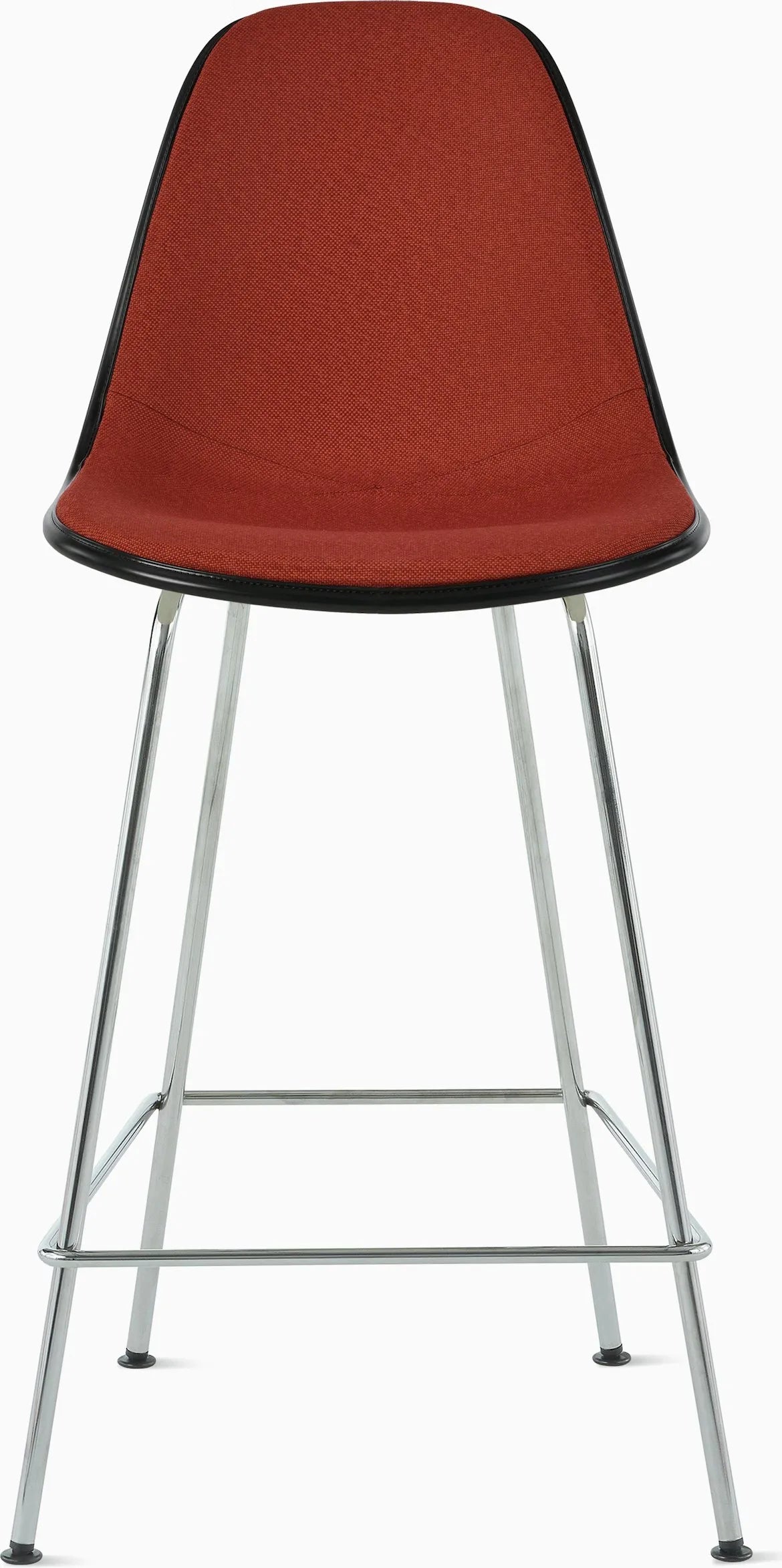 Eames Upholstered Molded Plastic Stool