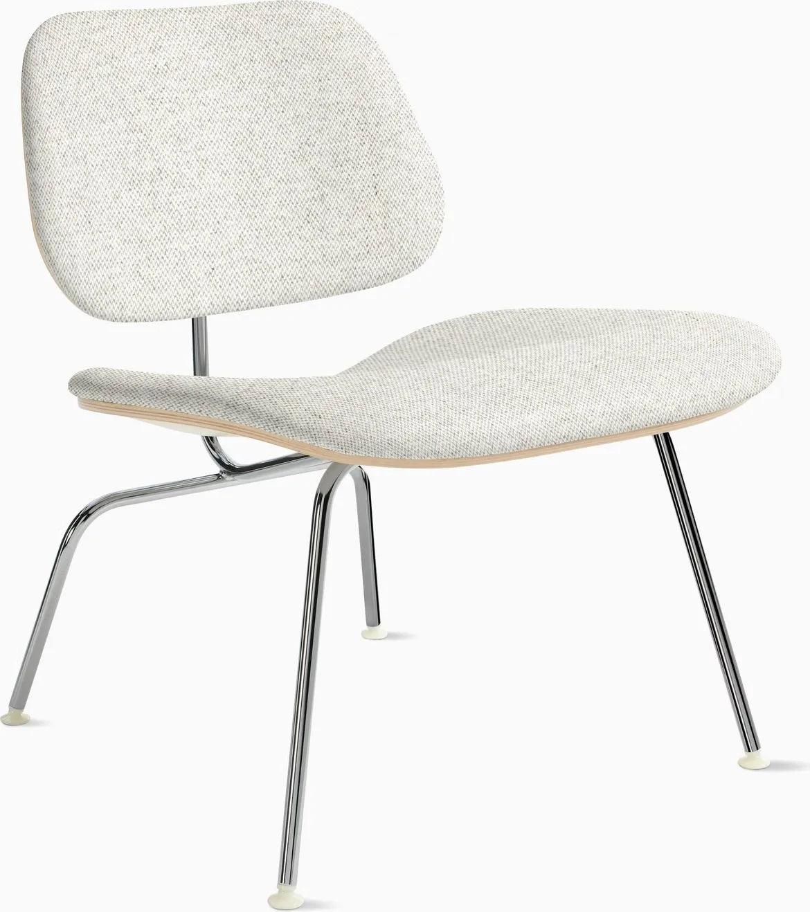 Eames Molded Plywood Lounge Chair Metal Base (LCM), Upholstered
