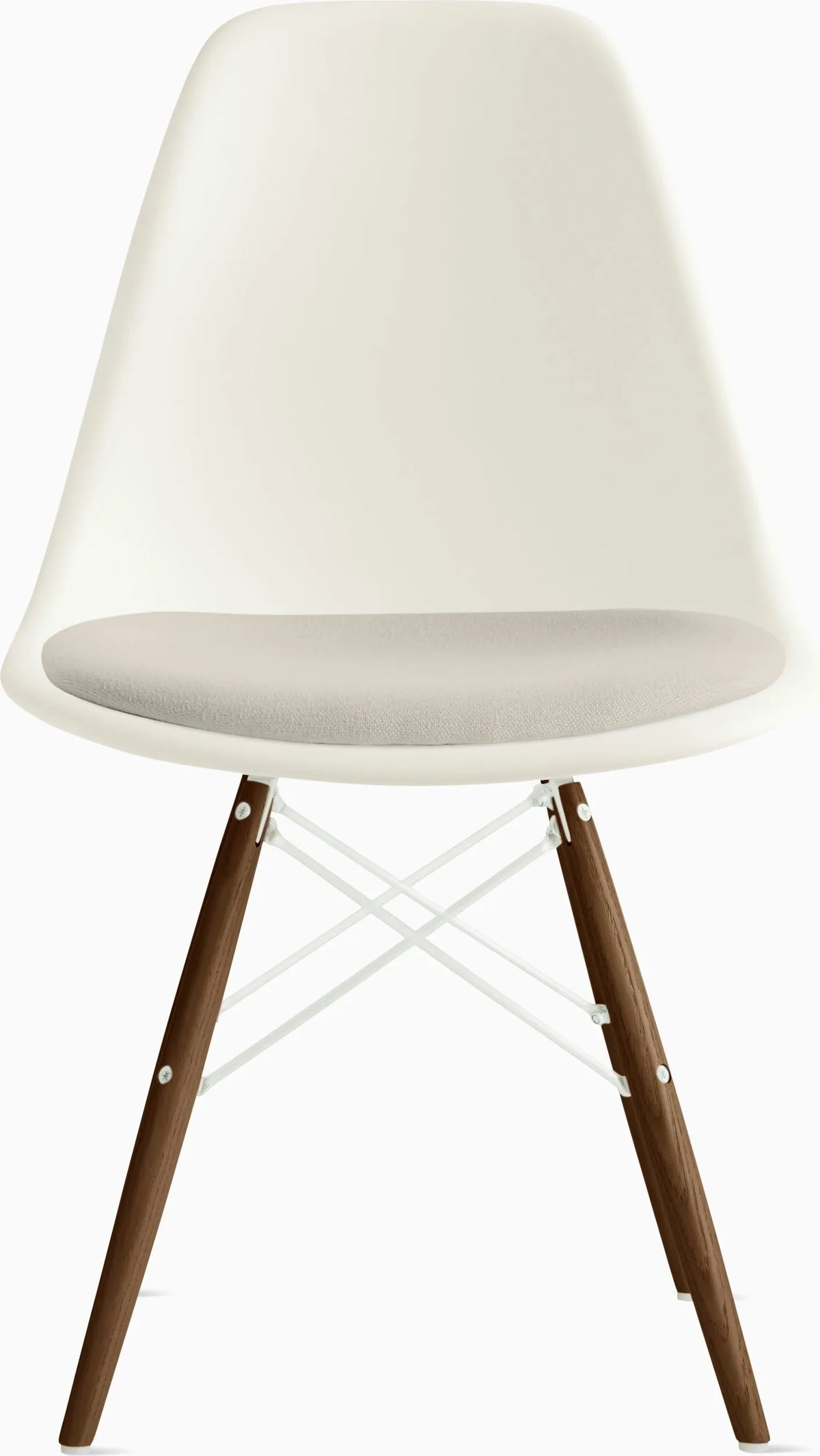 Eames Molded Plastic Side Chair with Seat Pad